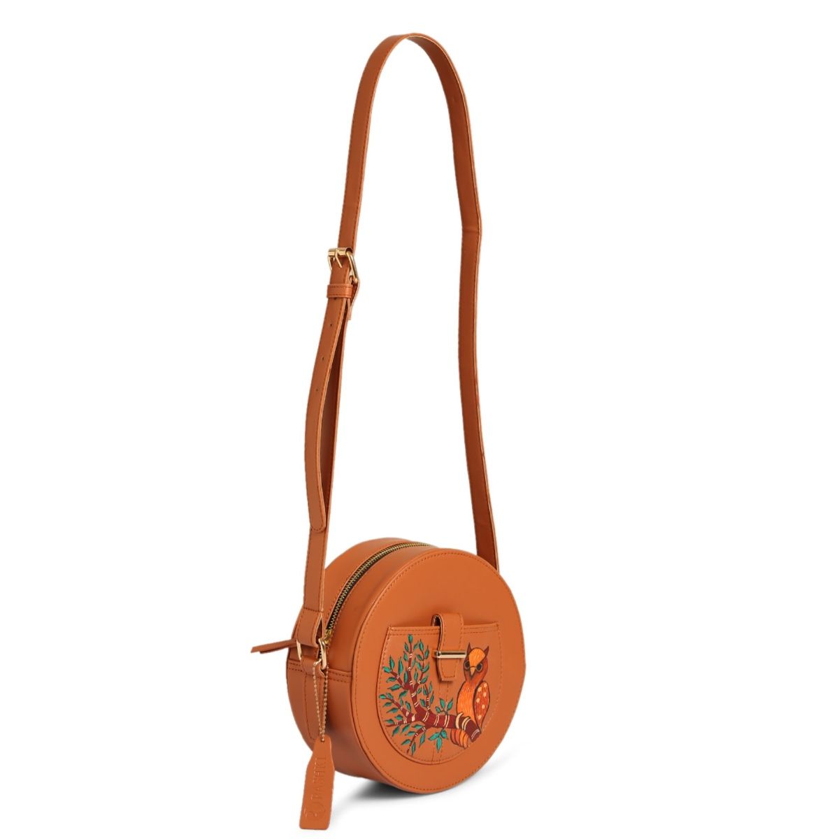 RASHKI Terra Owl Art Womens Handpainted Sling Bag Buy RASHKI Terra Owl