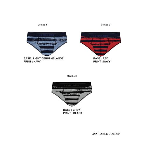 Buy Black & Red Briefs for Men by U.S. Polo Assn. Online