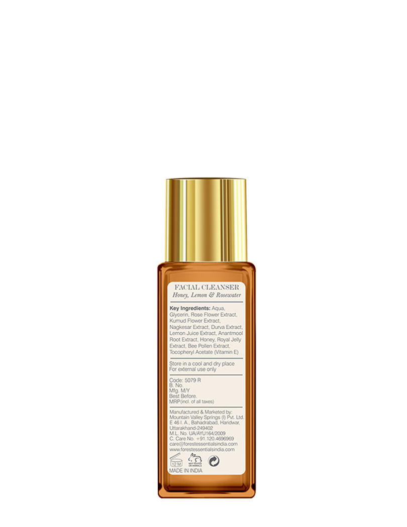 forest essentials delicate facial cleanser mashobra honey lemon & rosewater review