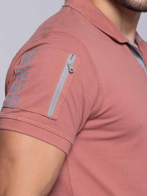 Cotton Shirt Rose Gold Polo Shirt Buy ROOKIES Rose Gold Half