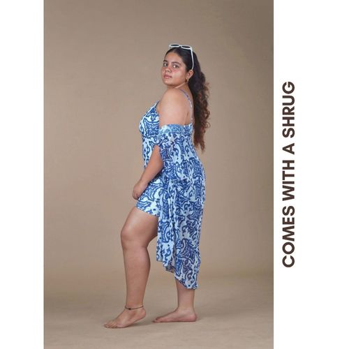 Buy WomanLikeU Blue Bliss One-Piece Full-Coverage Swimsuit and