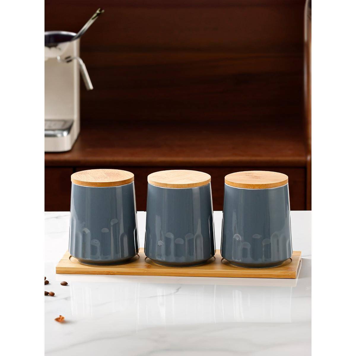 UMAI Kitchen Storage Jars and Containers with Lids 280ml (Pack of 3)