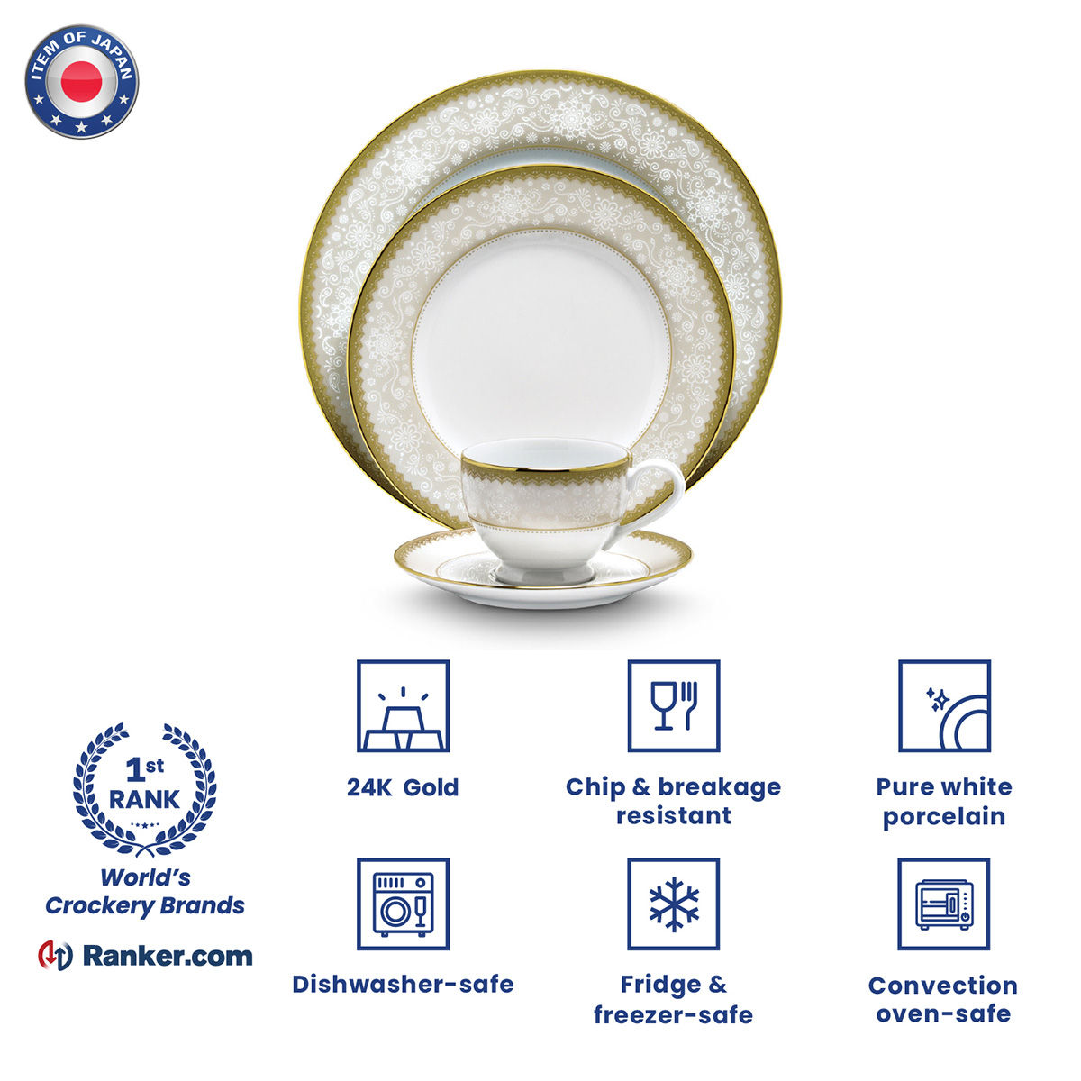 Noritake Japan Hearth Collection Golden Chintz Katori (Set of 6) Buy