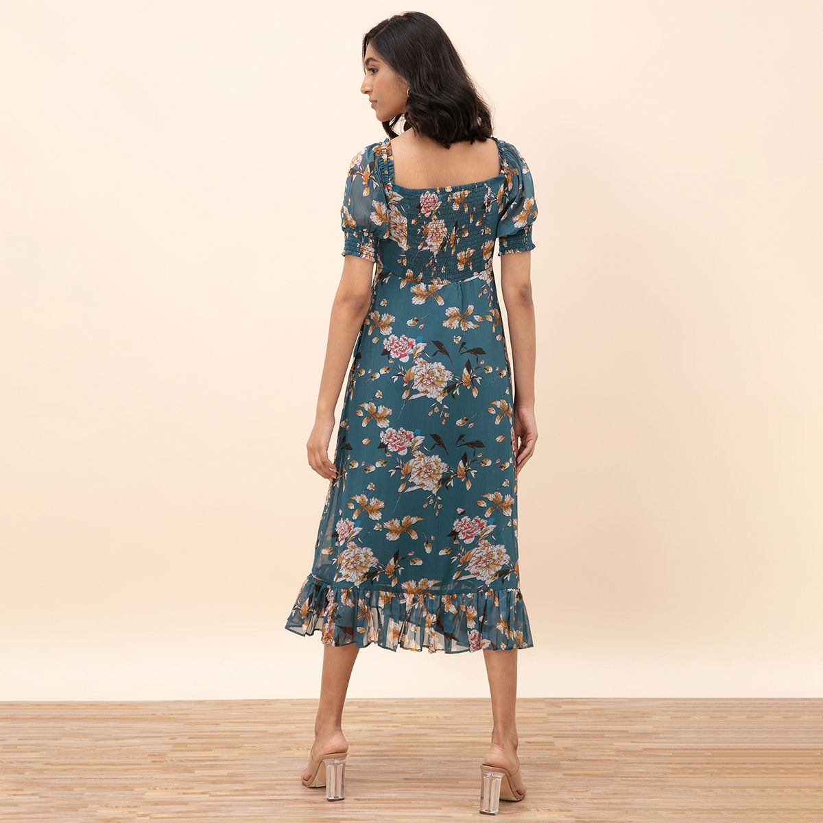 nykaa floral dress