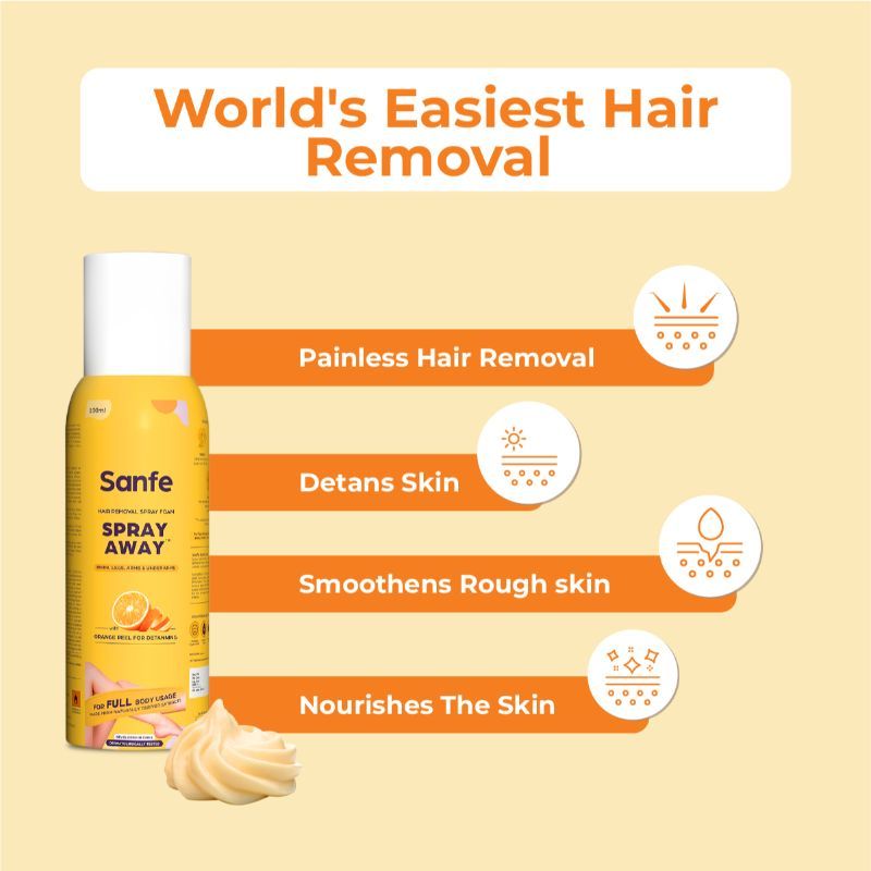 Sanfe Spray Away Hair Removal Spray Buy Sanfe Spray Away Hair Removal
