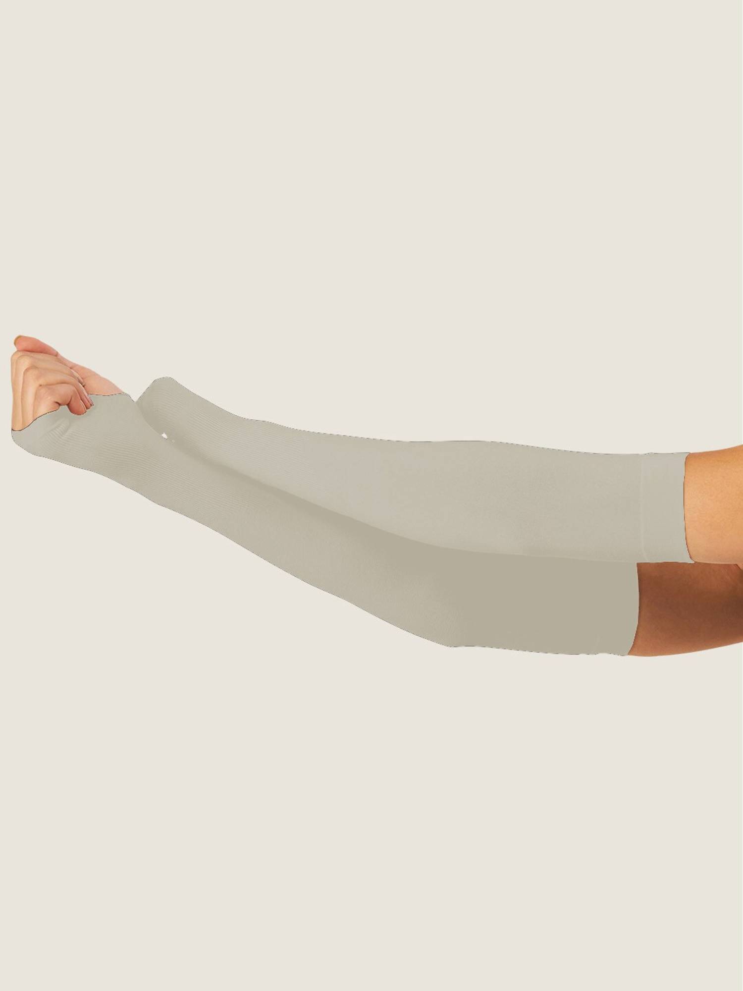 Secrets By ZeroKaata Unisex Solid Uv Protection Arm Sleeves Gloves Grey