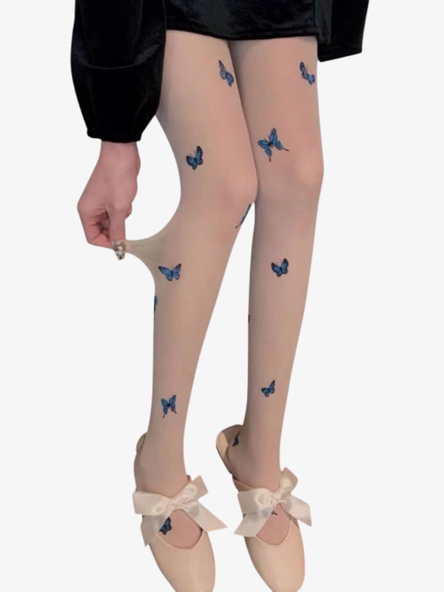 Secrets By ZeroKaata Nude High Waist Summer Pantyhose Stockings