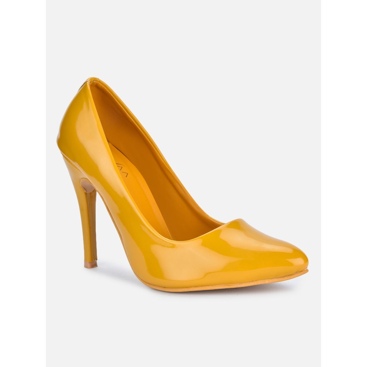 Buy VALIOSAA Mustard Solid Plain Heels Online buy-valiosaa-mustard-solid-plain-heels-online