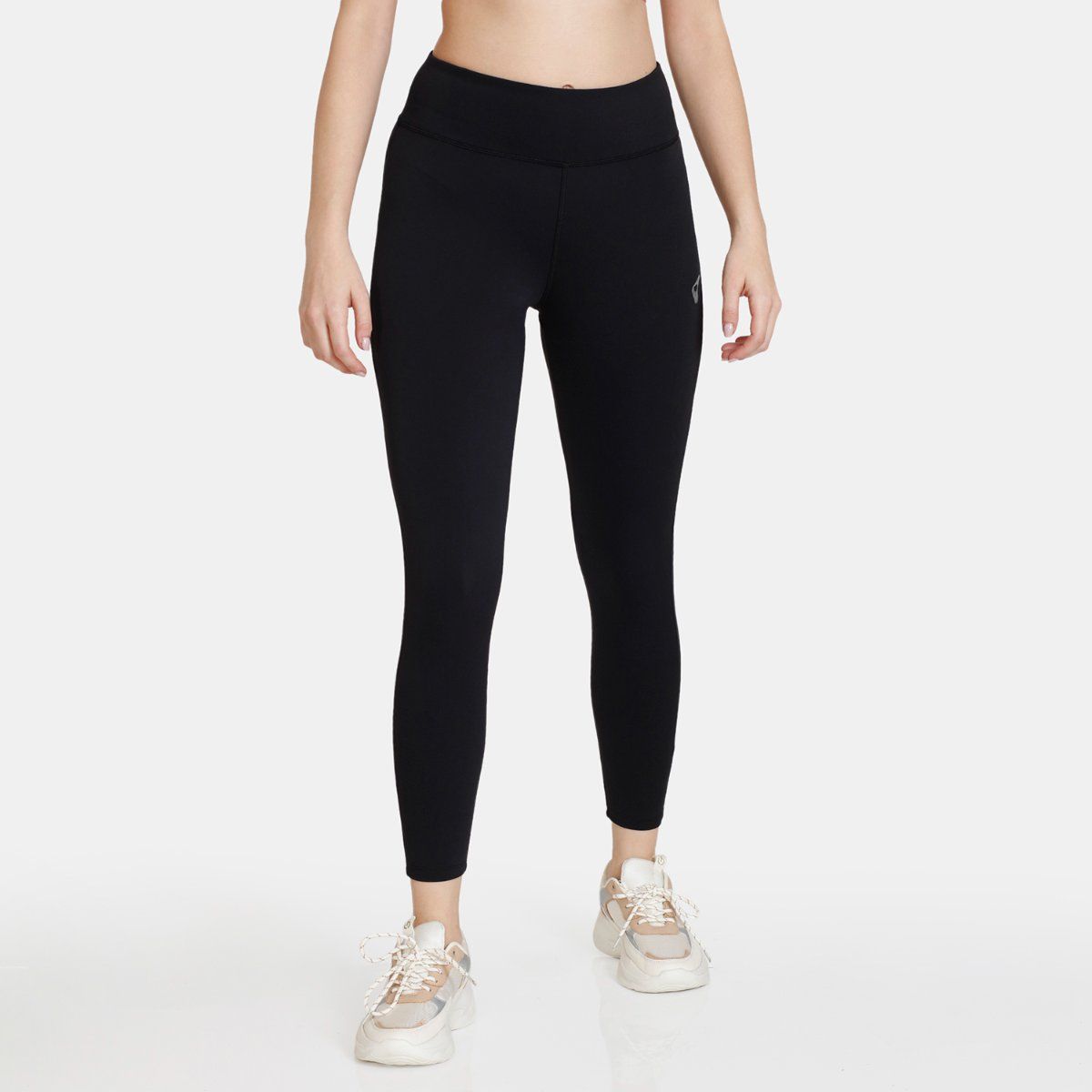Buy Zivame Zelocity High Rise Quick Dry Leggings Jet Black Online