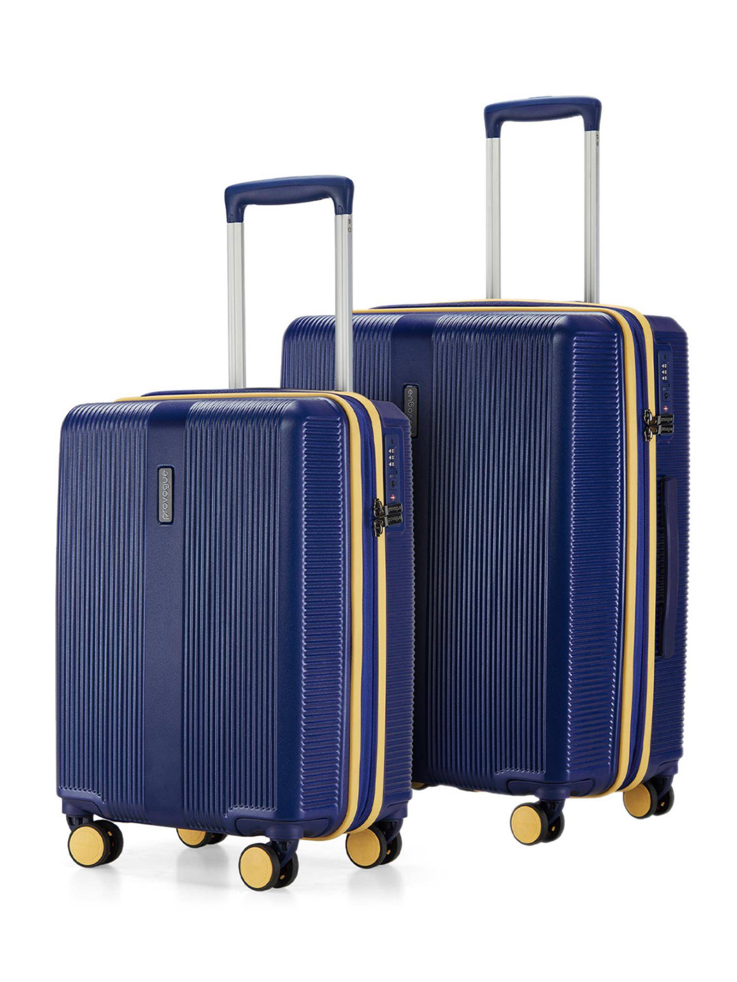 PROVOGUE PRIMEA Solid Blue Trolley Bags (Pack of 2) S/M