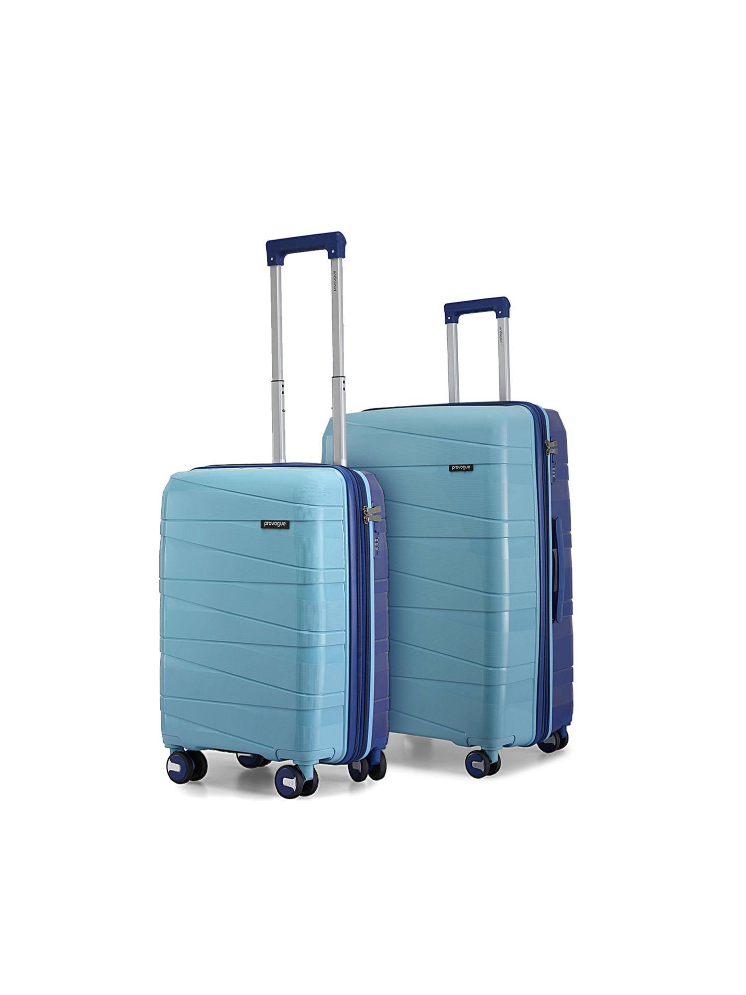 PROVOGUE Azure Solid Blue Trolley Bags (Pack of 2) S/M