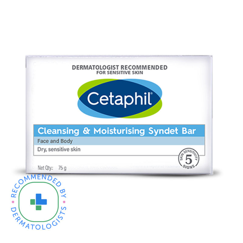Cetaphil Cleansing & Moisturising Syndet Bar With Shea butter | Dermatologist Recommended