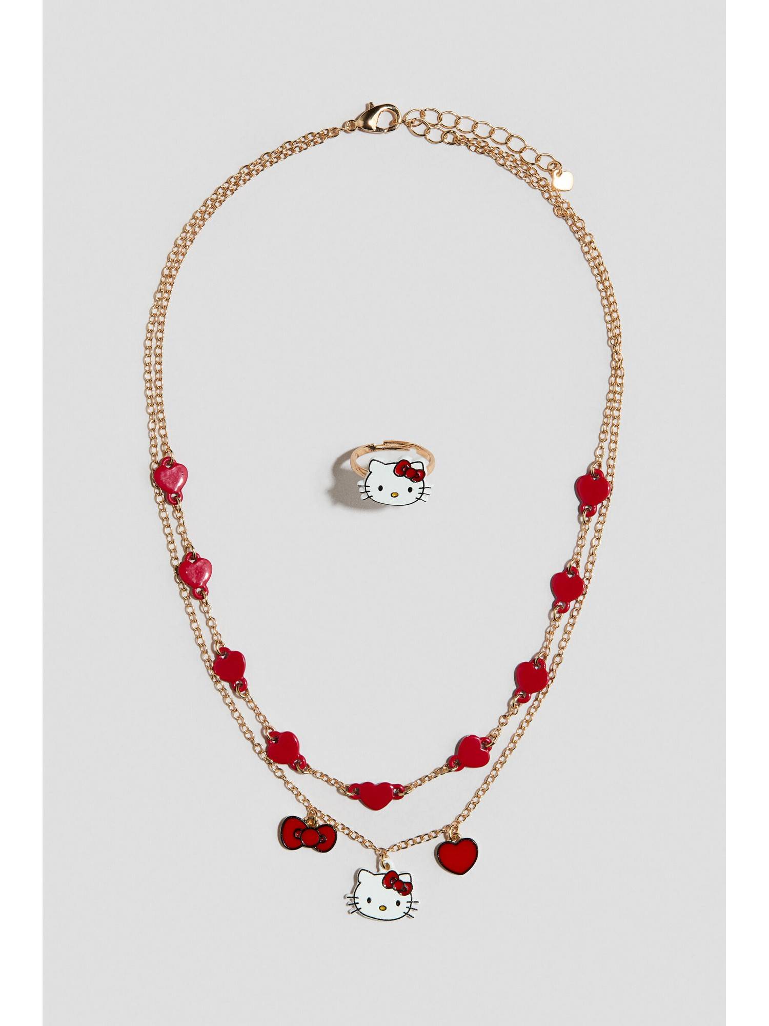 H&M Girls Red 2-Piece Jewellery Set