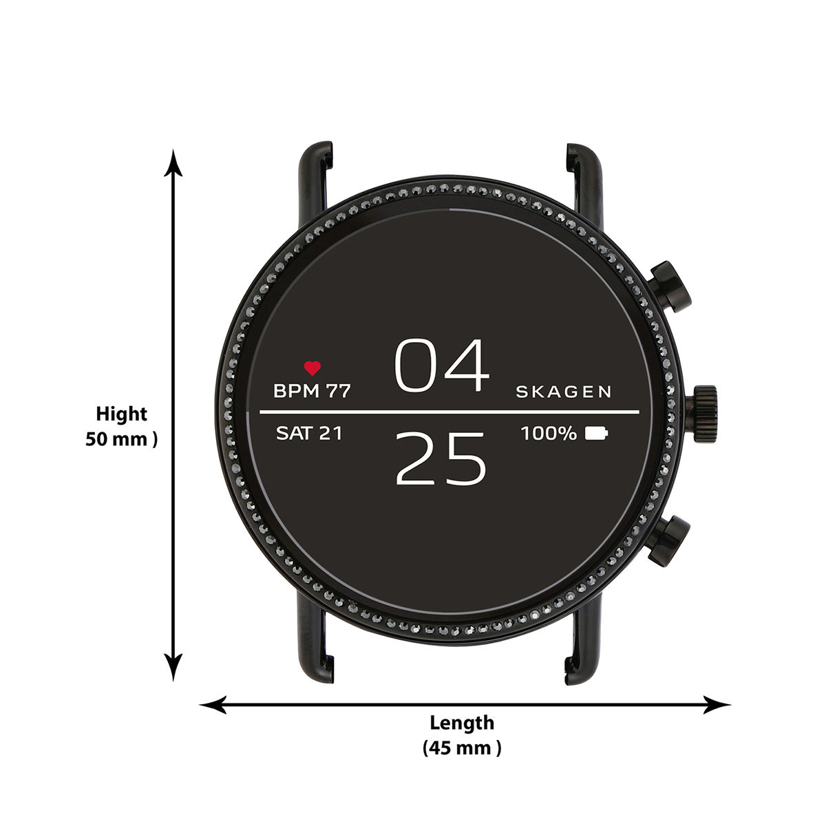 Buy Skagen Falster 2 Black Smartwatch SKT5109 Online