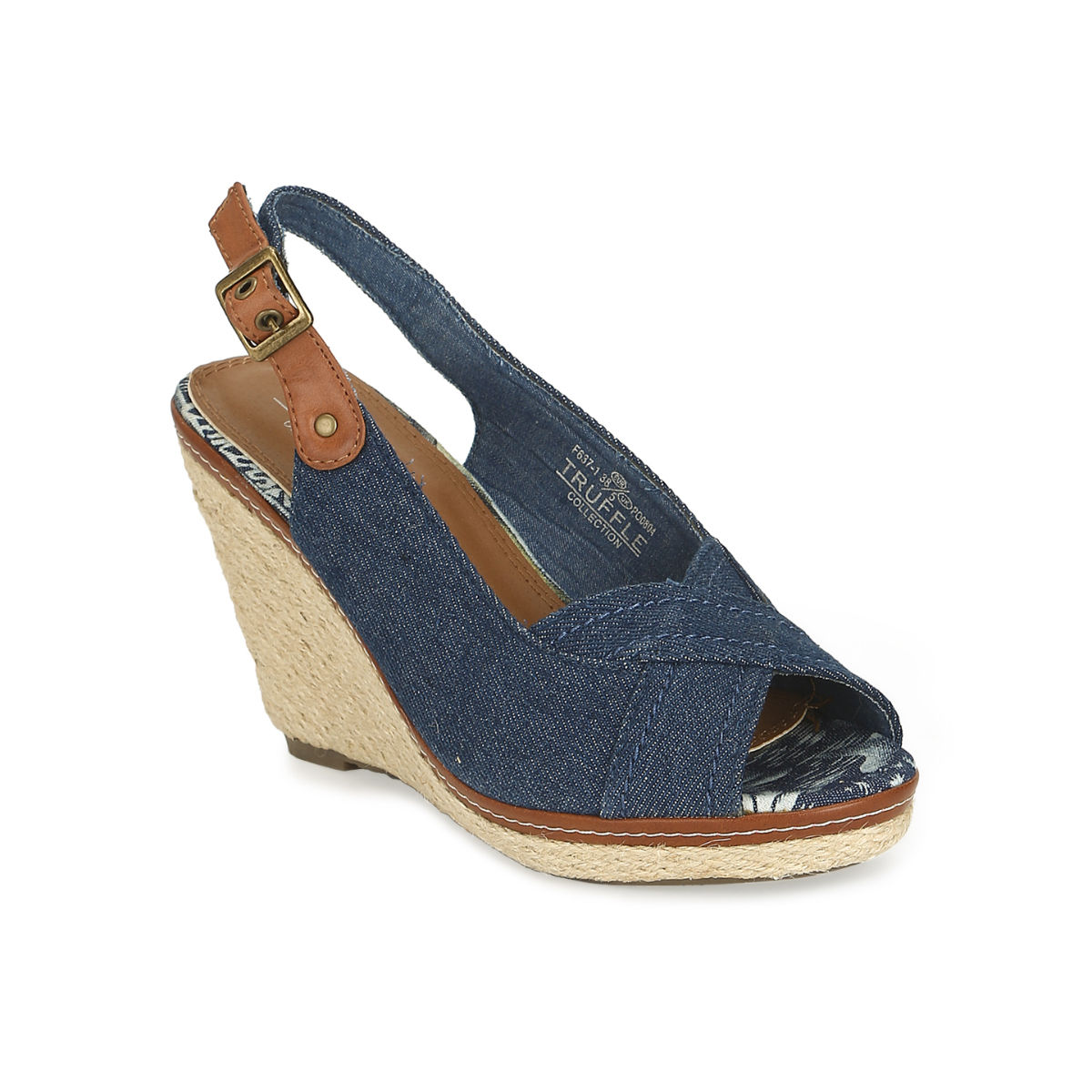 Truffle Collection Light Blue Denim Wedges - UK 7: Buy Truffle Collection Light  Blue Denim Wedges - UK 7 Online at Best Price in India | Nykaa