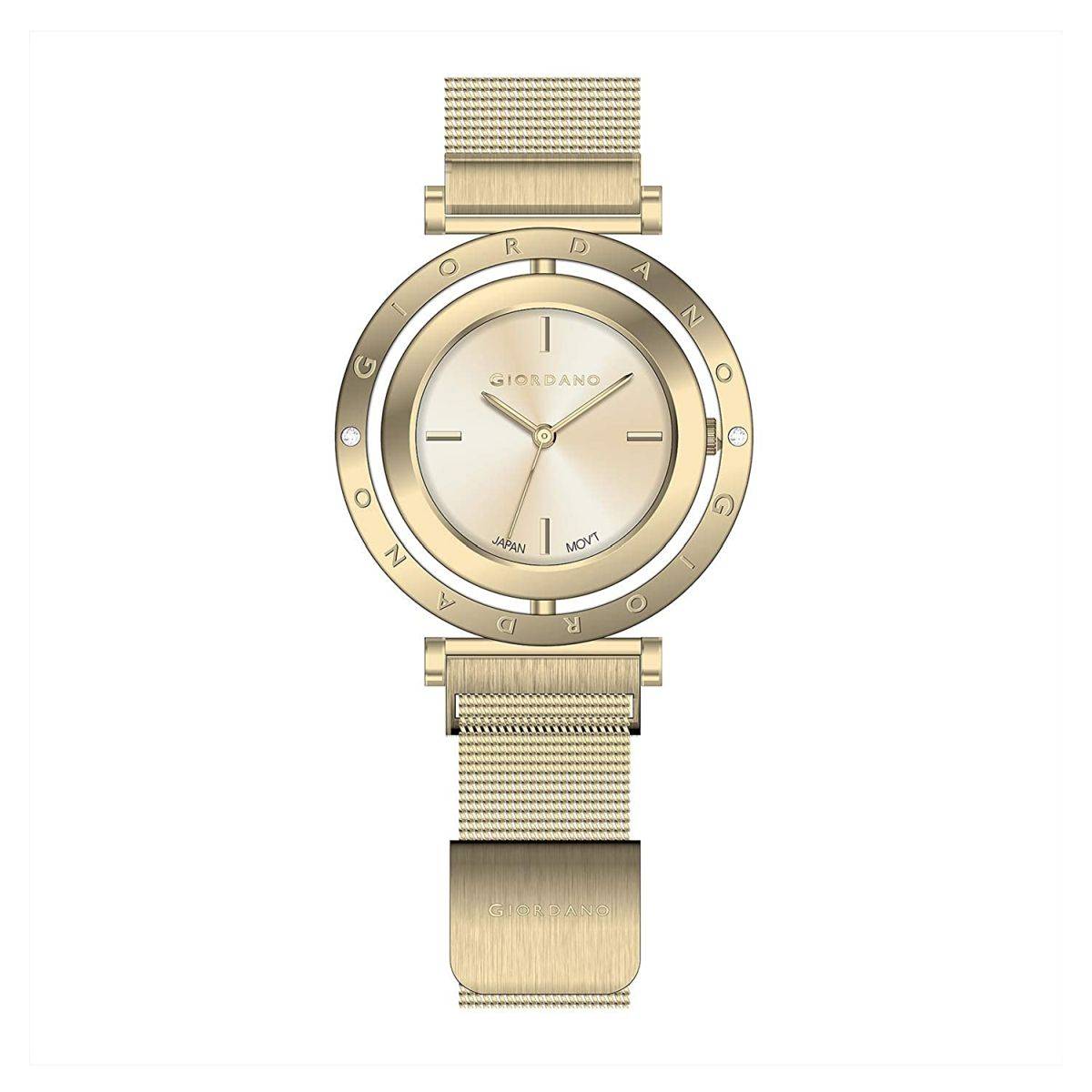 Giordano Analog Gold Dial Women's Watch