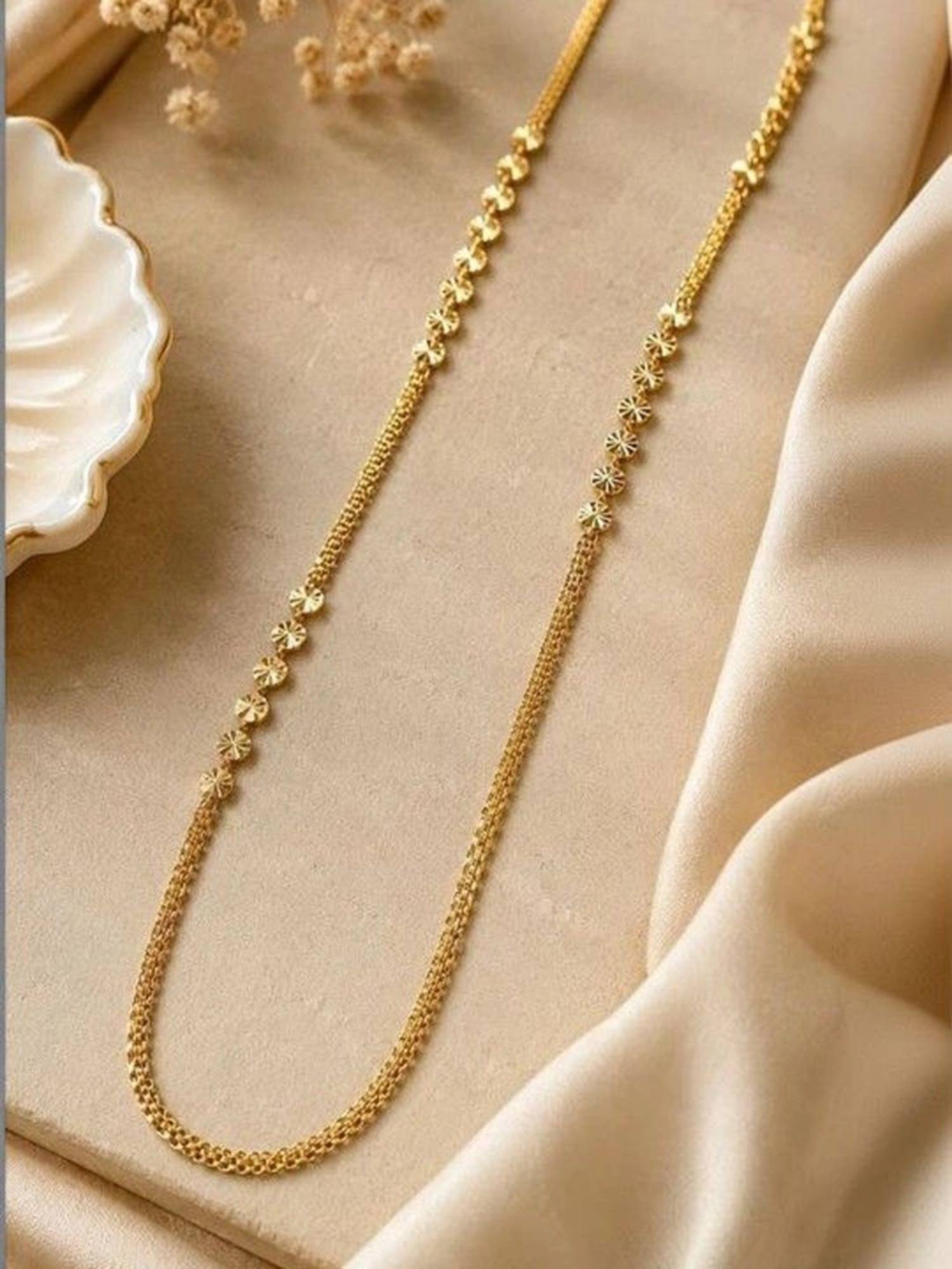 Buy Zeraki Jewels Ophira and Lia Neck chain (Pack of 2) Online