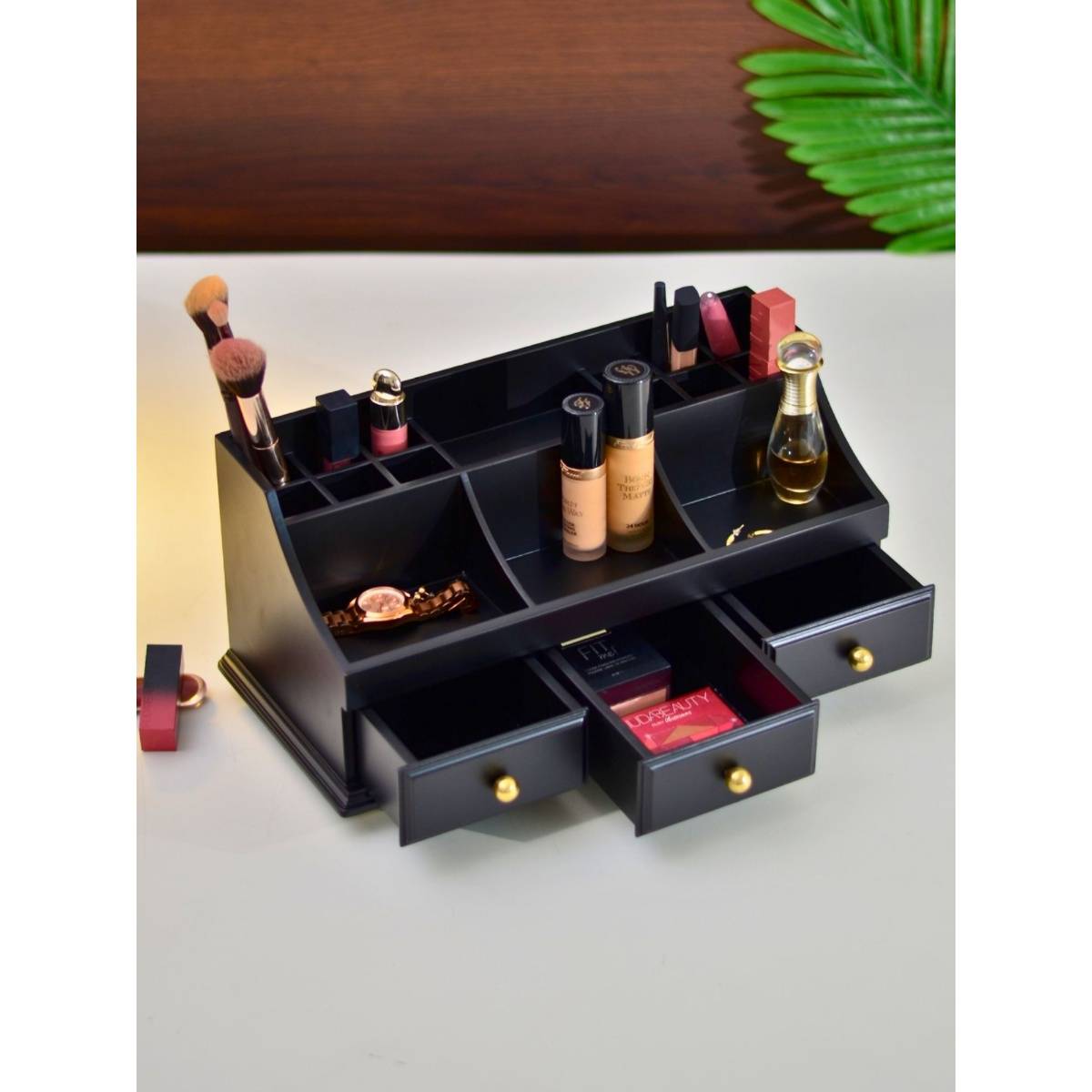 Cinch Home Make-Up Organiser- Black