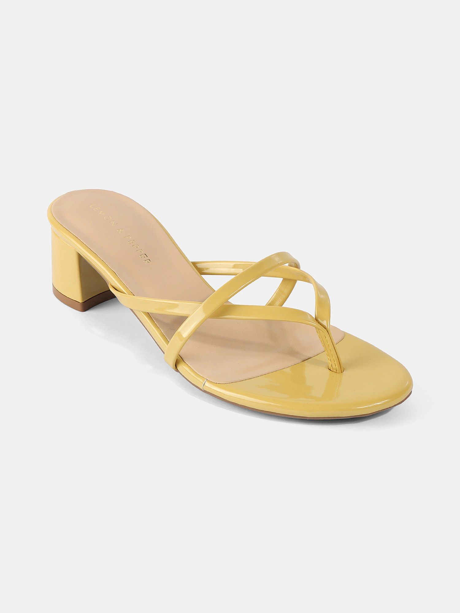 Lemon Pepper Yellow Block Heels Sandals Buy Lemon Pepper Yellow lemon-pepper-yellow-block-heels-sandals-buy-lemon-pepper-yellow