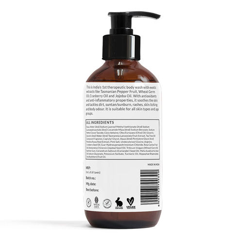 Sirona Natural Anti Fungal Therapeutic Body Wash with Tasmanian Pepper  Fruit Extracts (Pack of 1)