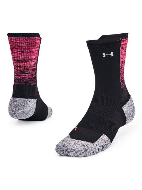 Buy Under Armour UA Armour Dry Run Cushion Mid Crew Socks Black