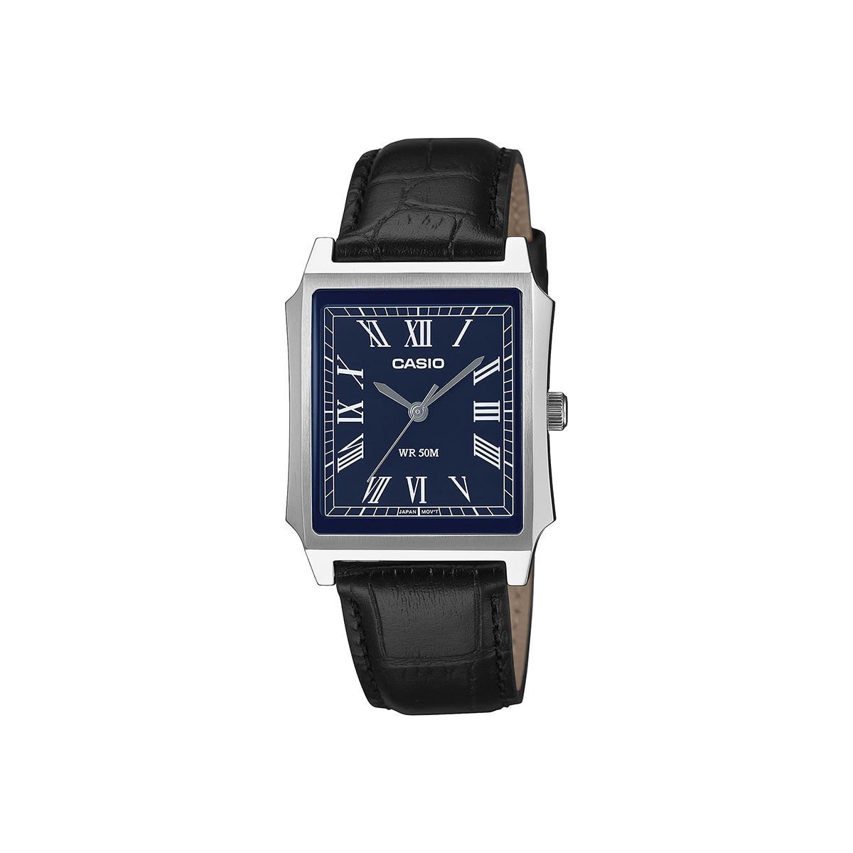 Casio ENTICER Men Analog Blue Dial Rectangular Shape Watch MTP-B190L-2BVDF-(M)