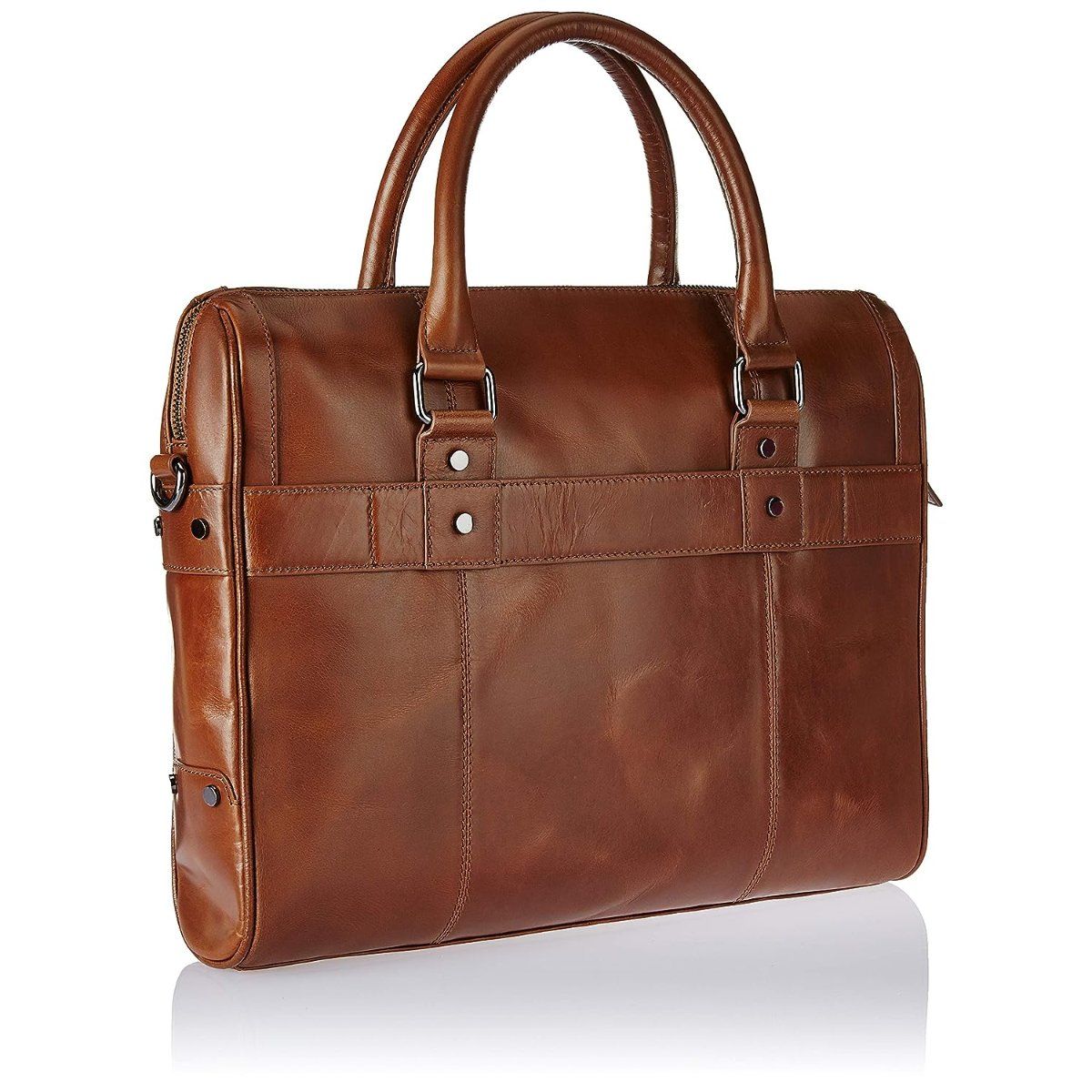 Buy Samsonite Leather Messenger Bag Esquire Unisex Softsided 11 Liters Cognac Online