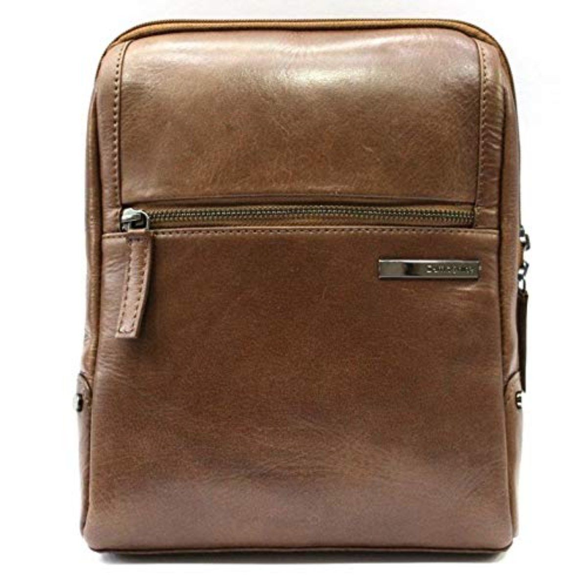 Buy Samsonite Leather Esquire Sling Bag For Unisex Cross Black Cognac Online