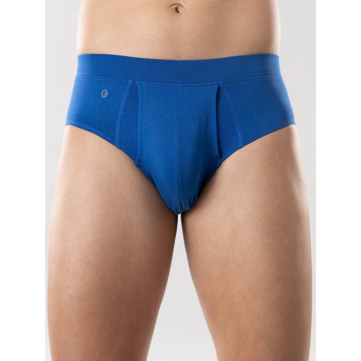 GLOOT Anti Odor Cotton Tencel Cooling Brief-GLI001-Royal Blue (L)