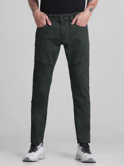 Jack Jones Green Anti Fit Stretch Jeans