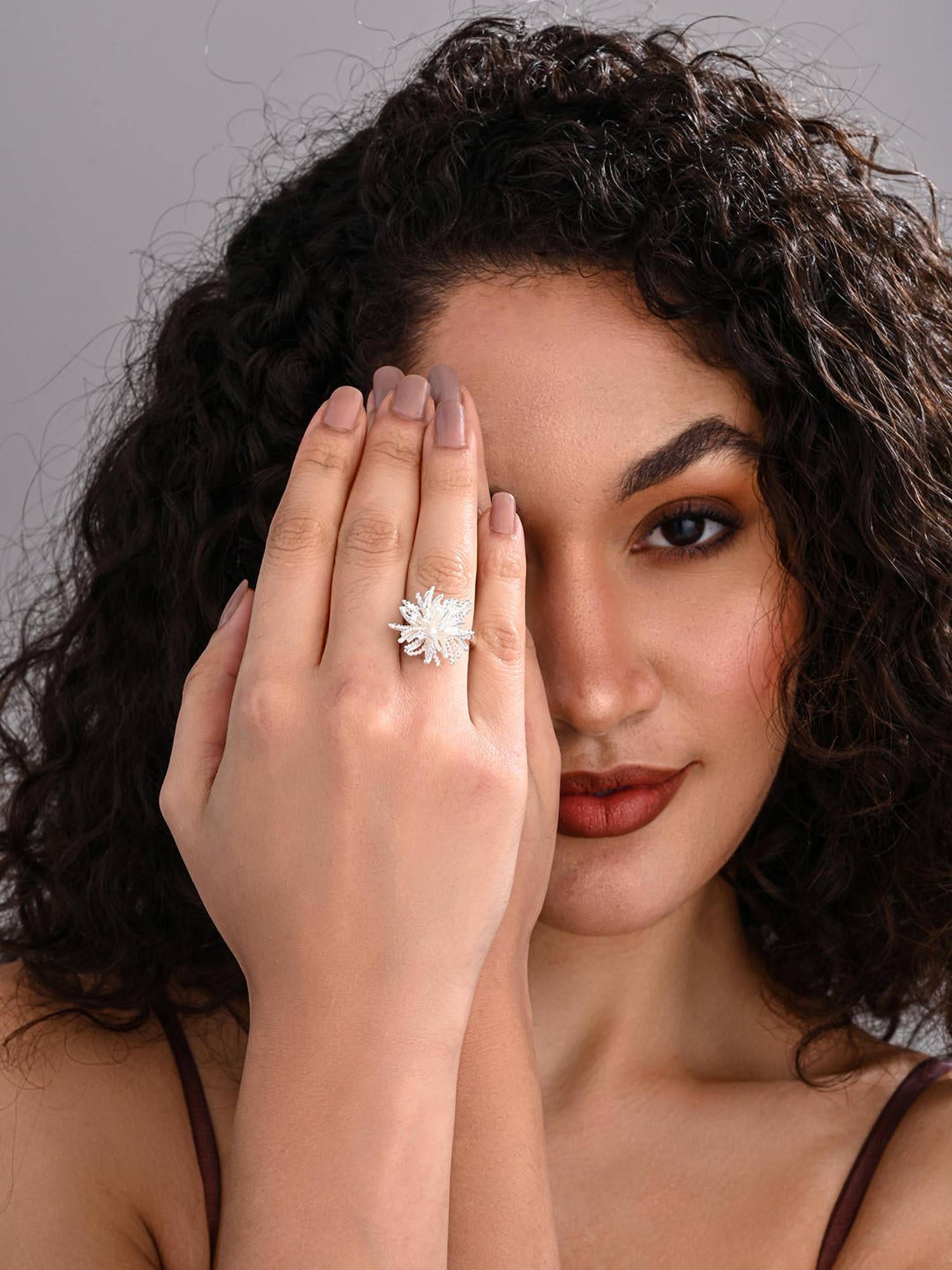 REENISAA Ocean Blossom Adjustable Ring