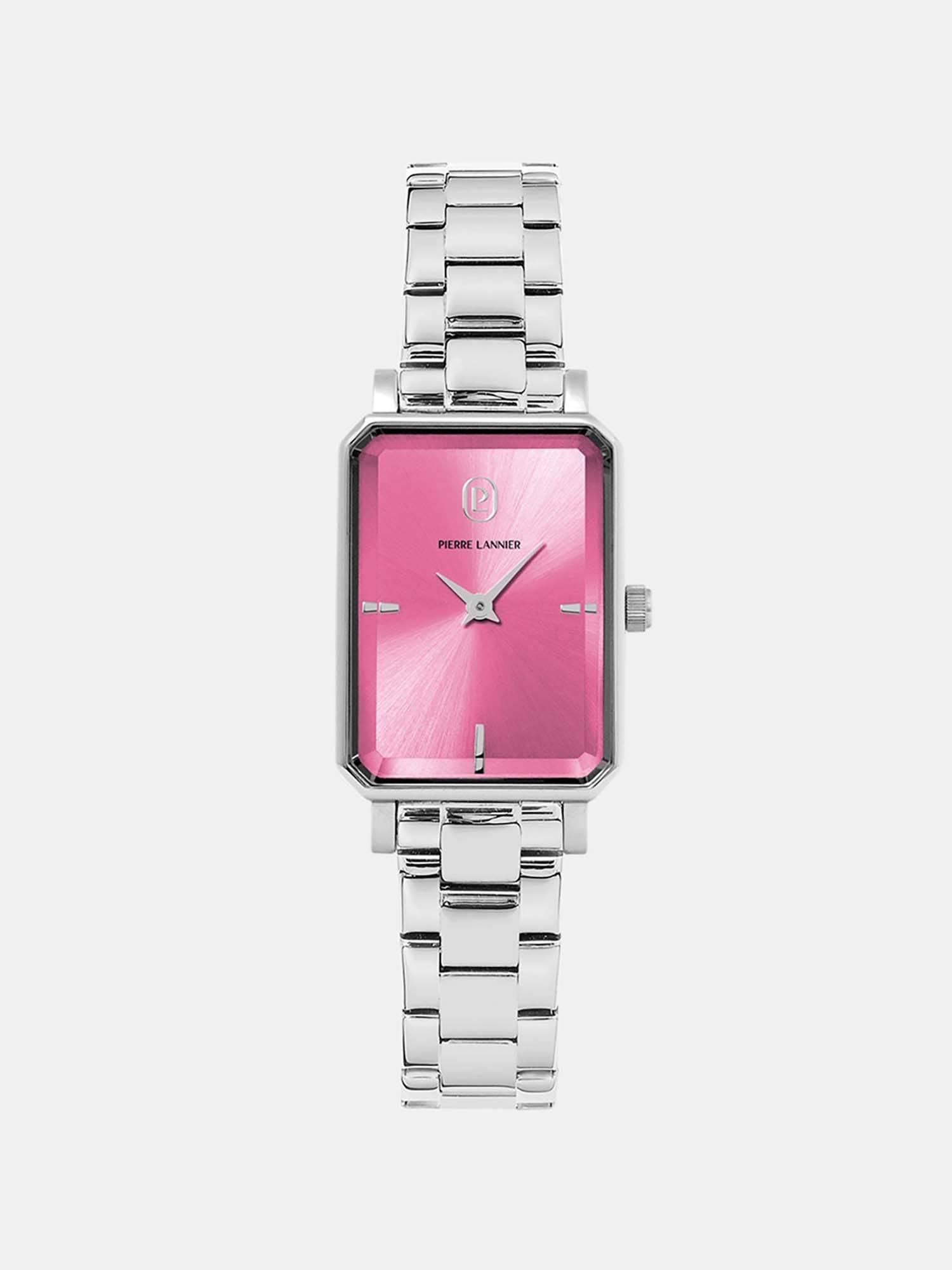 Pierre Lannier Ariane Women Quartz Rose Dial Analog Stainless Steel Watch 005P651