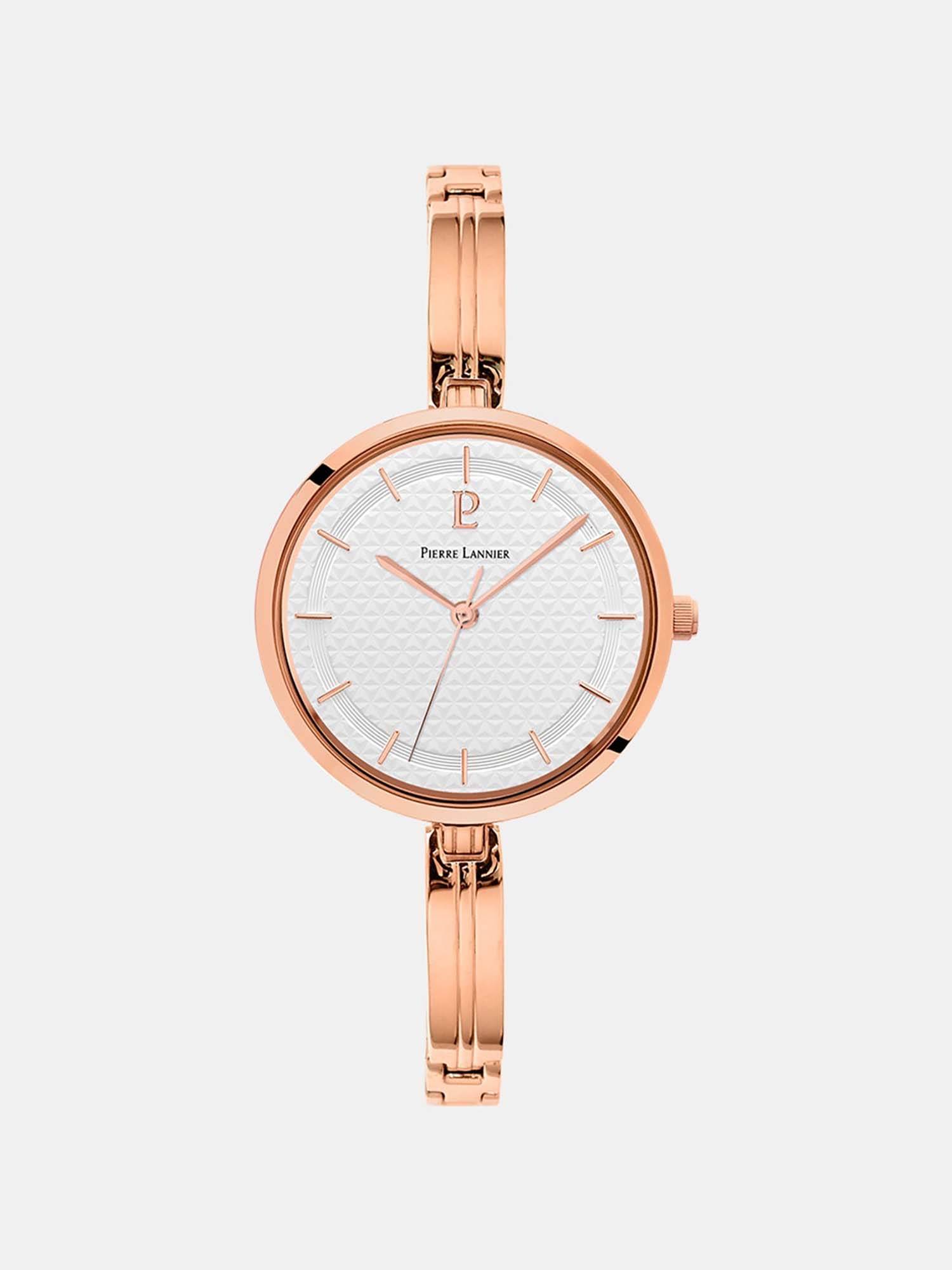 Pierre Lannier Pretty Women Quartz White Dial Analog Stainless Steel Watch 048M908