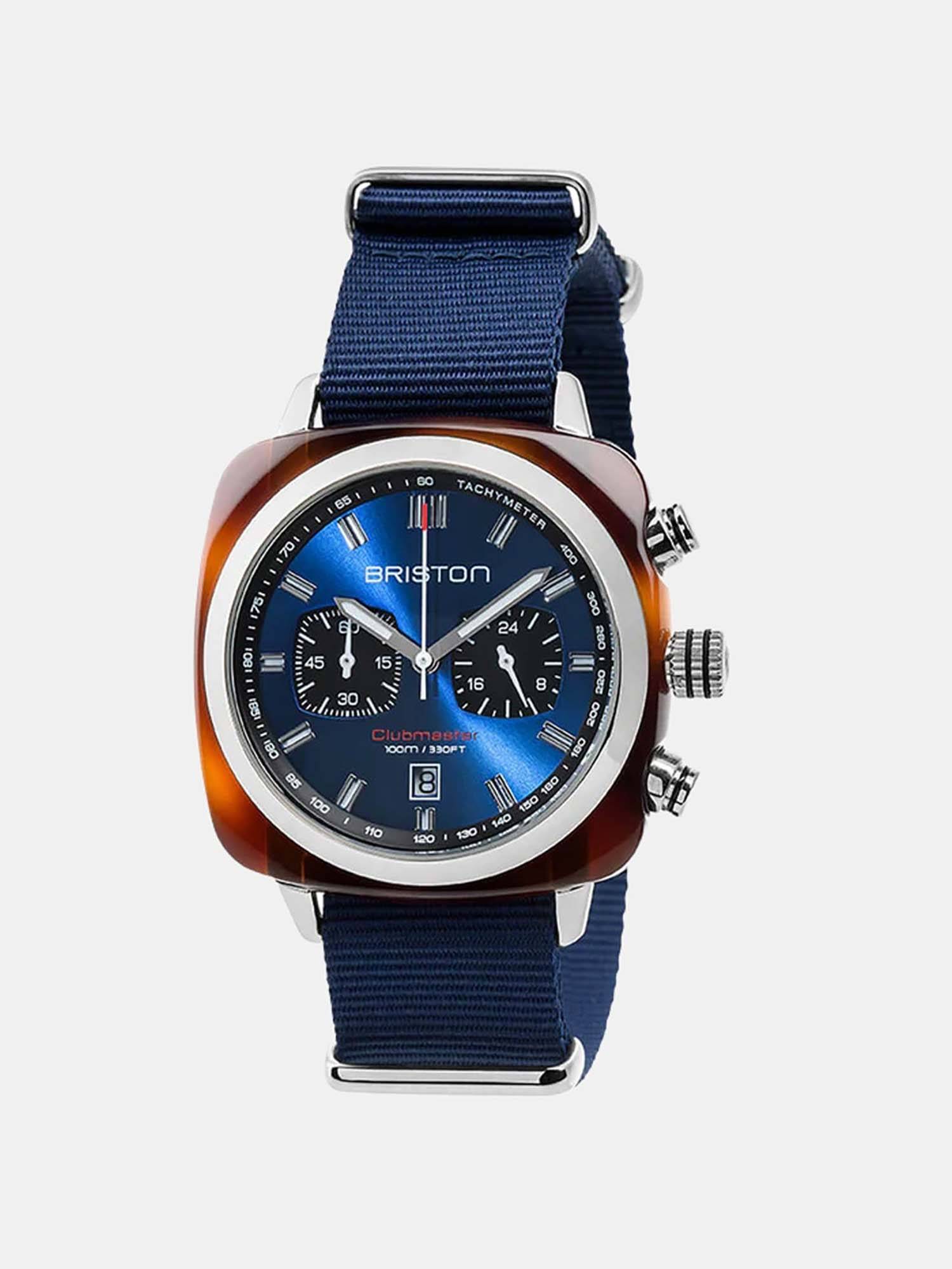 Briston Men Quartz Navy Blue Dial Analog Nato Watch 17142.Sa.Ts.9.Nnb