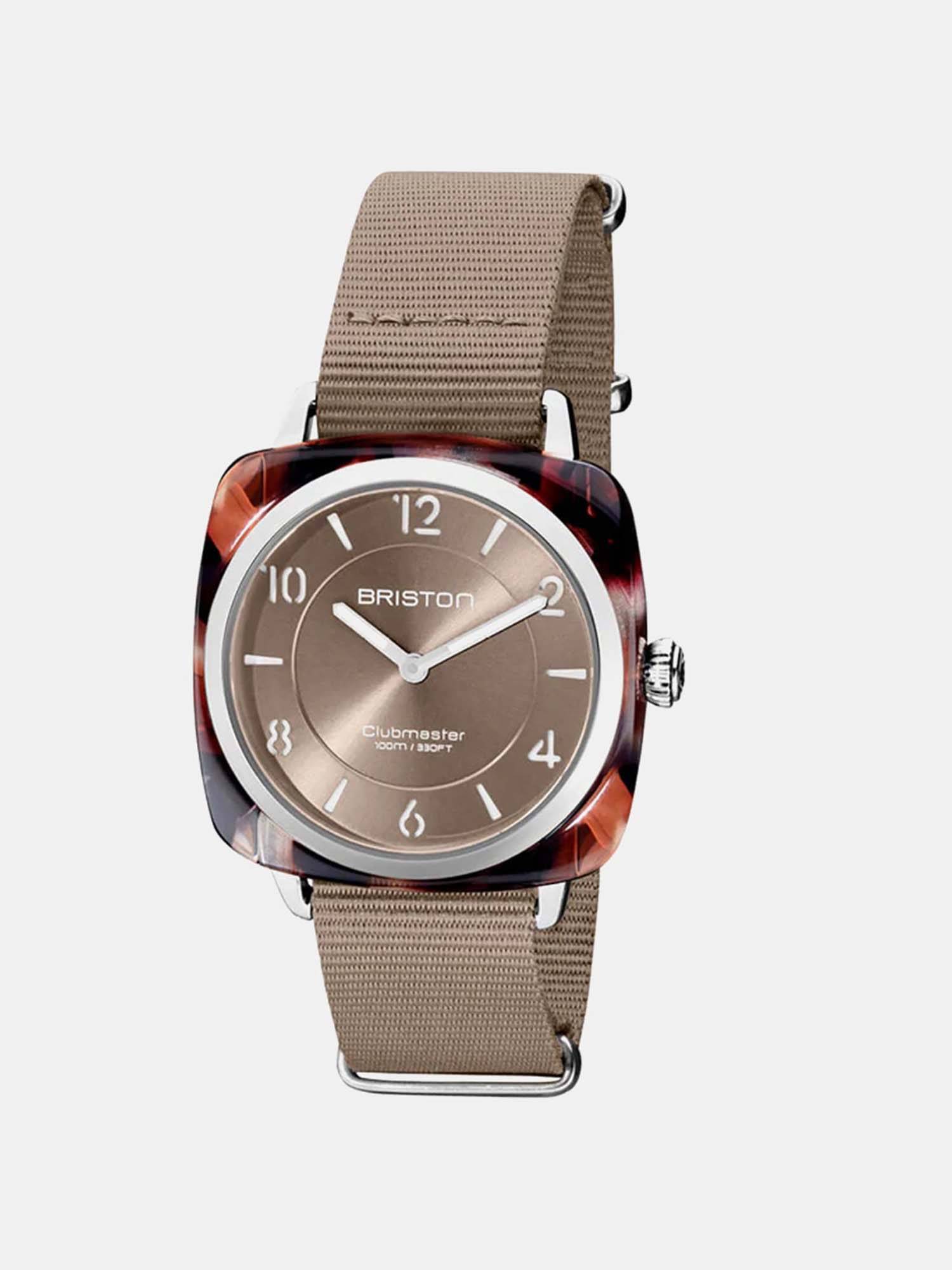 Briston Women Quartz Taupe Dial Analog Nato Watch 21536.Sa.Ubr.30.Nt