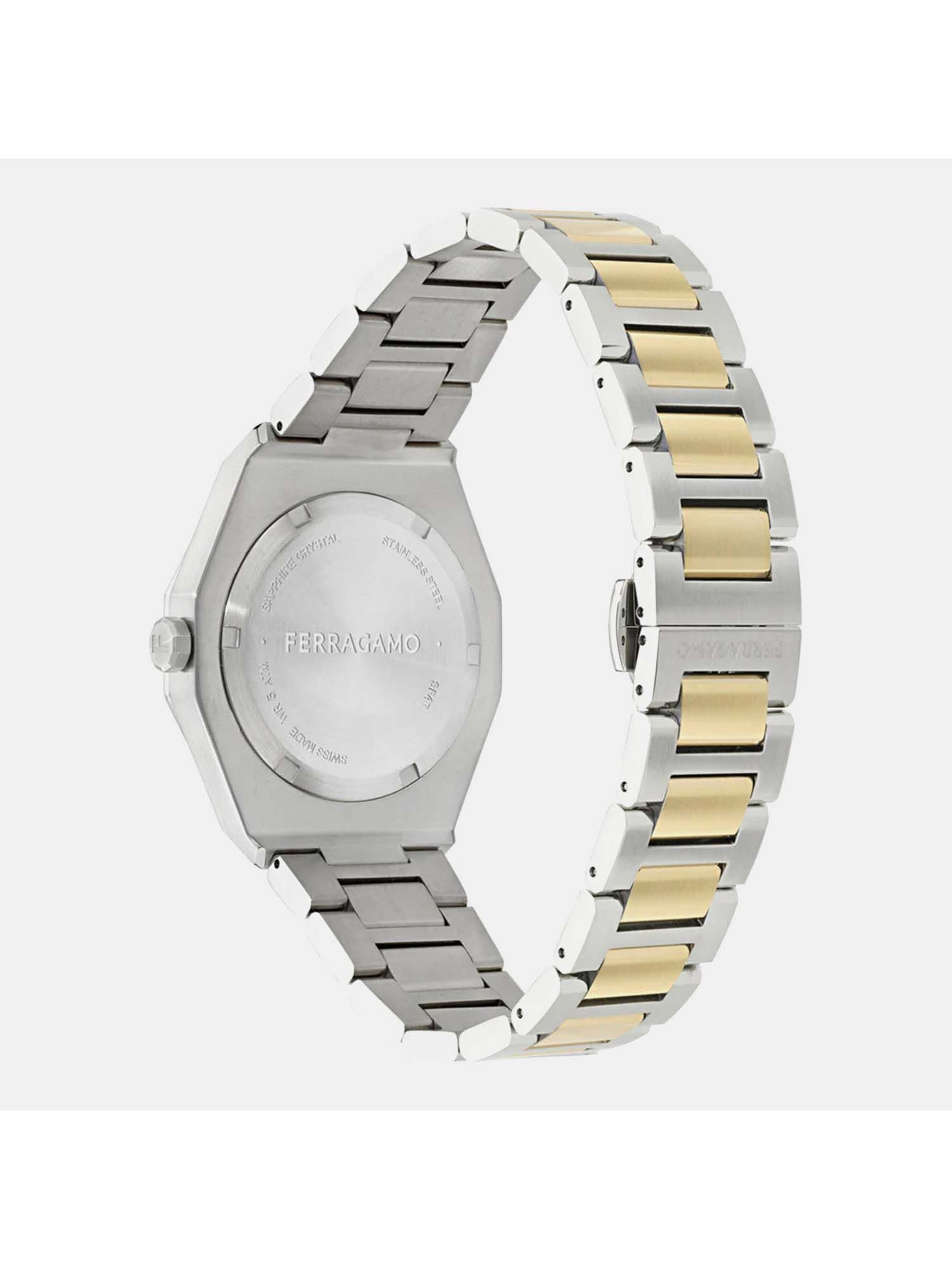Buy Ferragamo Edge Diamond Men Quartz Green Dial Analog Stainless