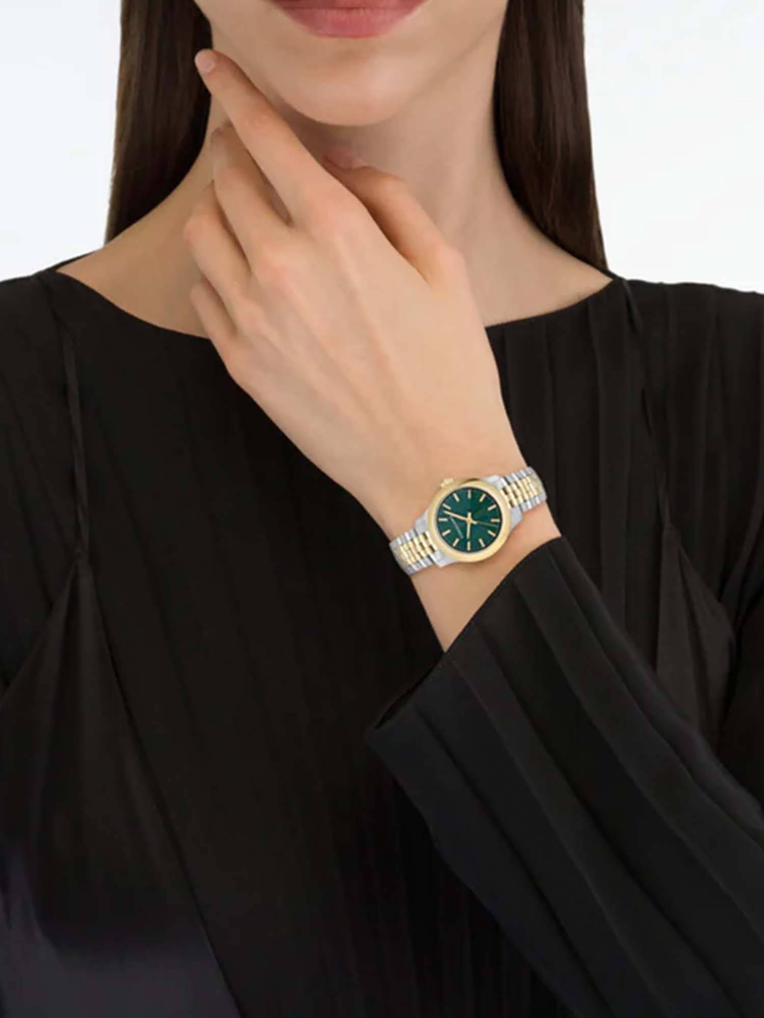 Buy Ferragamo Women Quartz Green Dial Analog Stainless Steel Watch