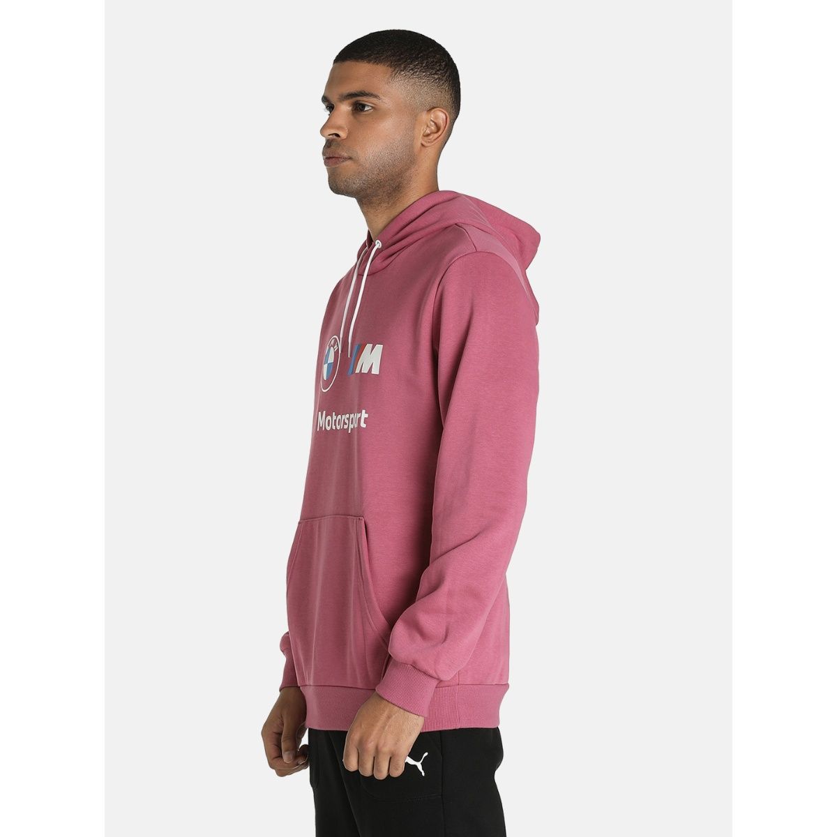 puma pink hoodie mens