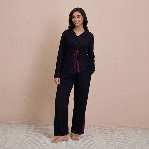 Buy Nykd By Nykaa Comfy Rayon Pajama Set with Flattering Stylish