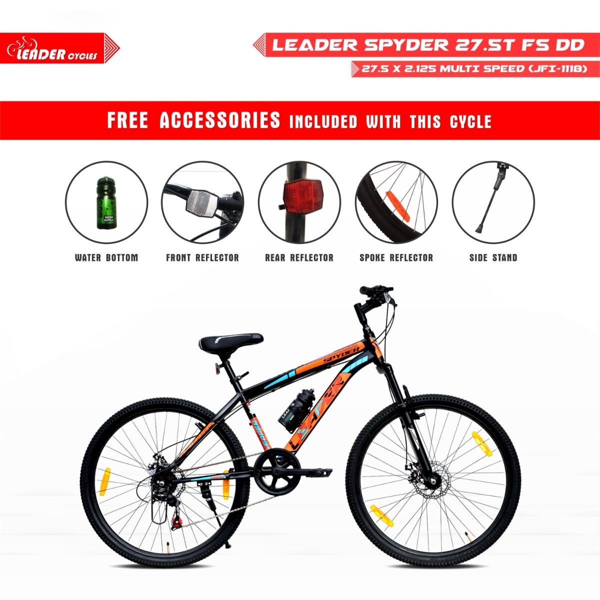 Leader scout 26t cycle best sale front suspension front disc