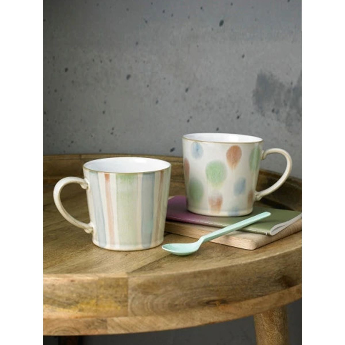 Denby Multi Stripe Painted Large Mug: Buy Denby Multi Stripe Painted ...