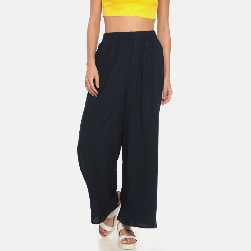 Buy GO COLORS Red Womens Solid Palazzo Pants | Shoppers Stop