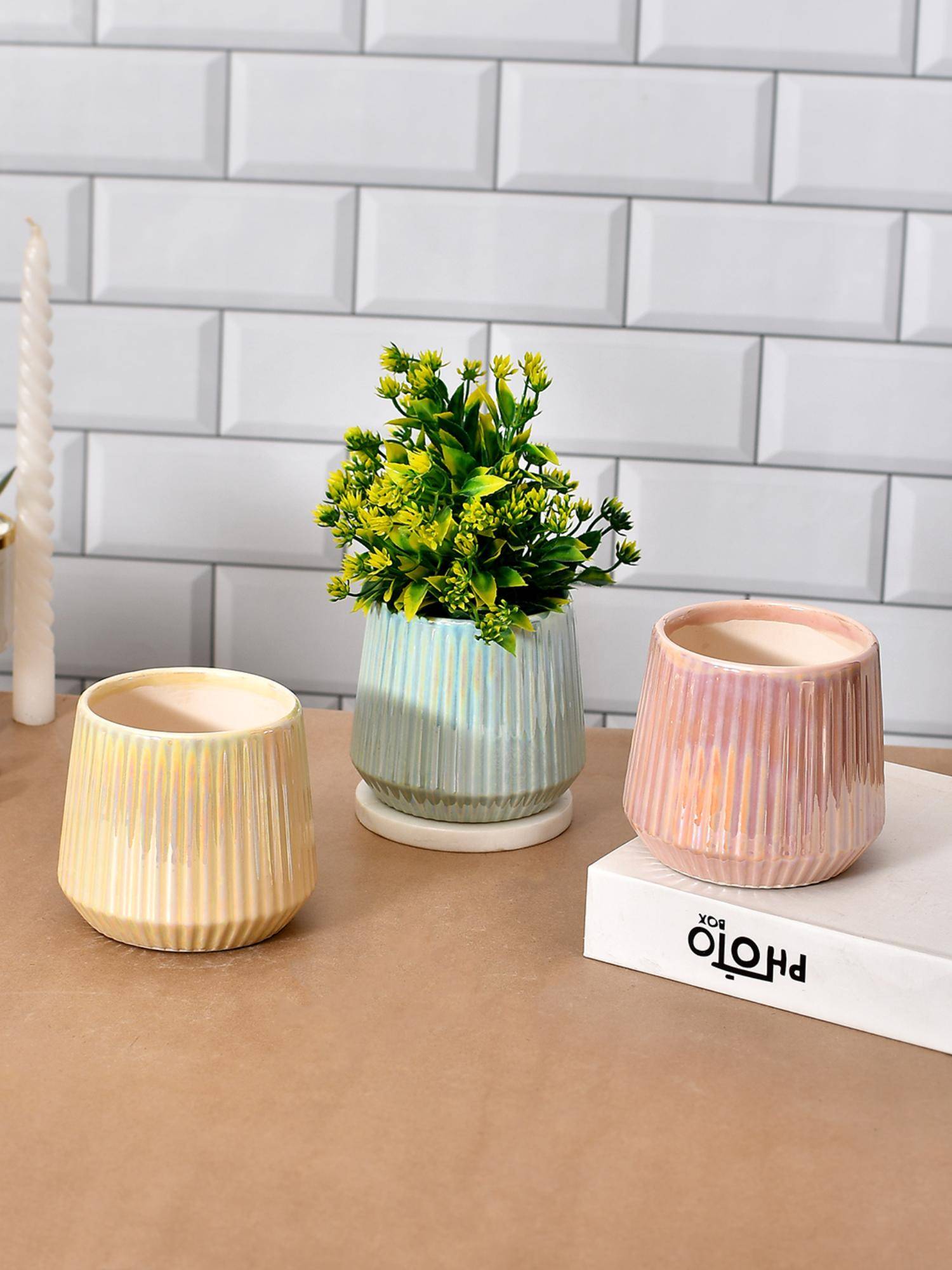 Tayhaa Artisan Crafted Pastel Planter