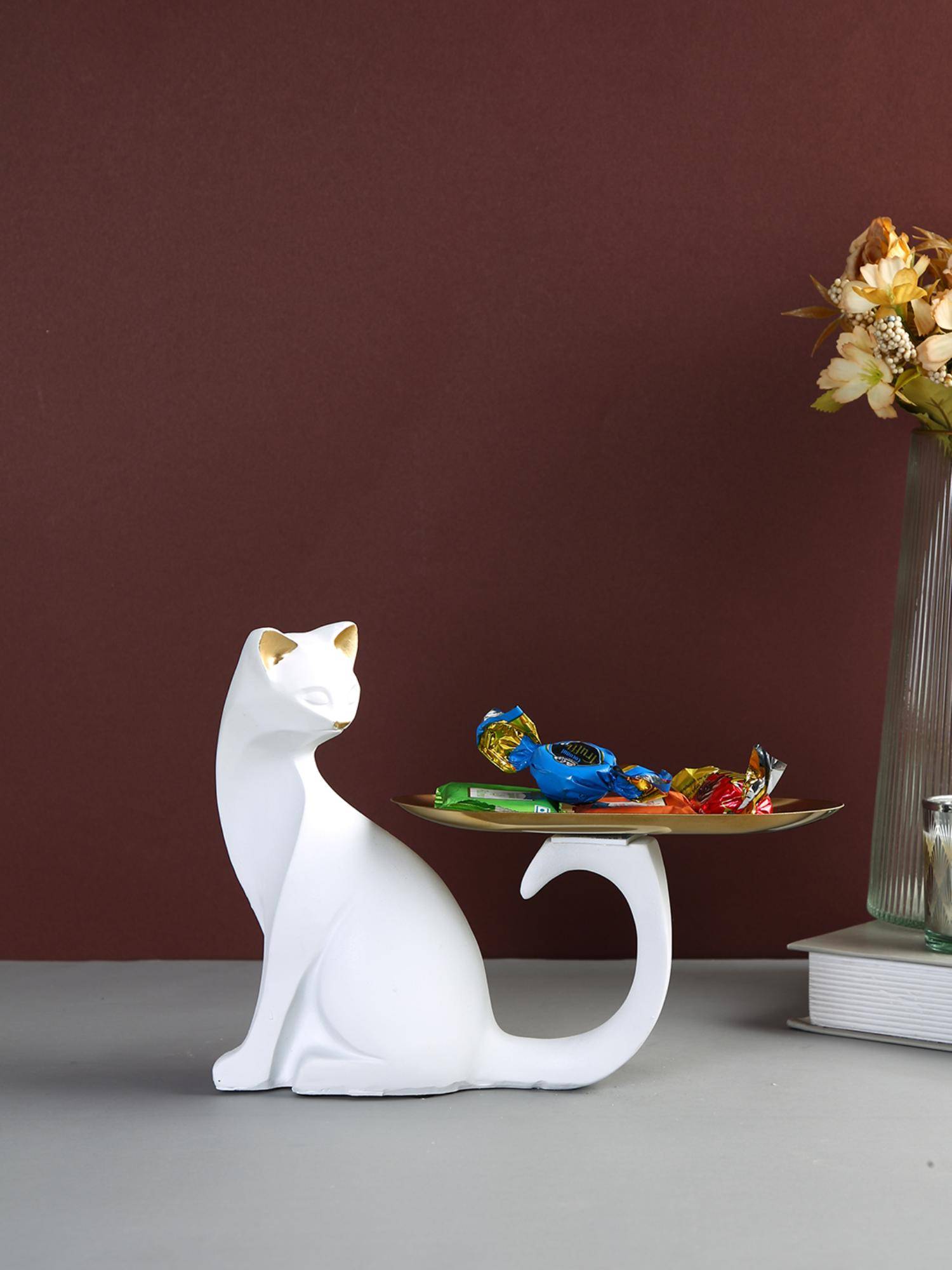 Tayhaa Cat Resin Tray Holder
