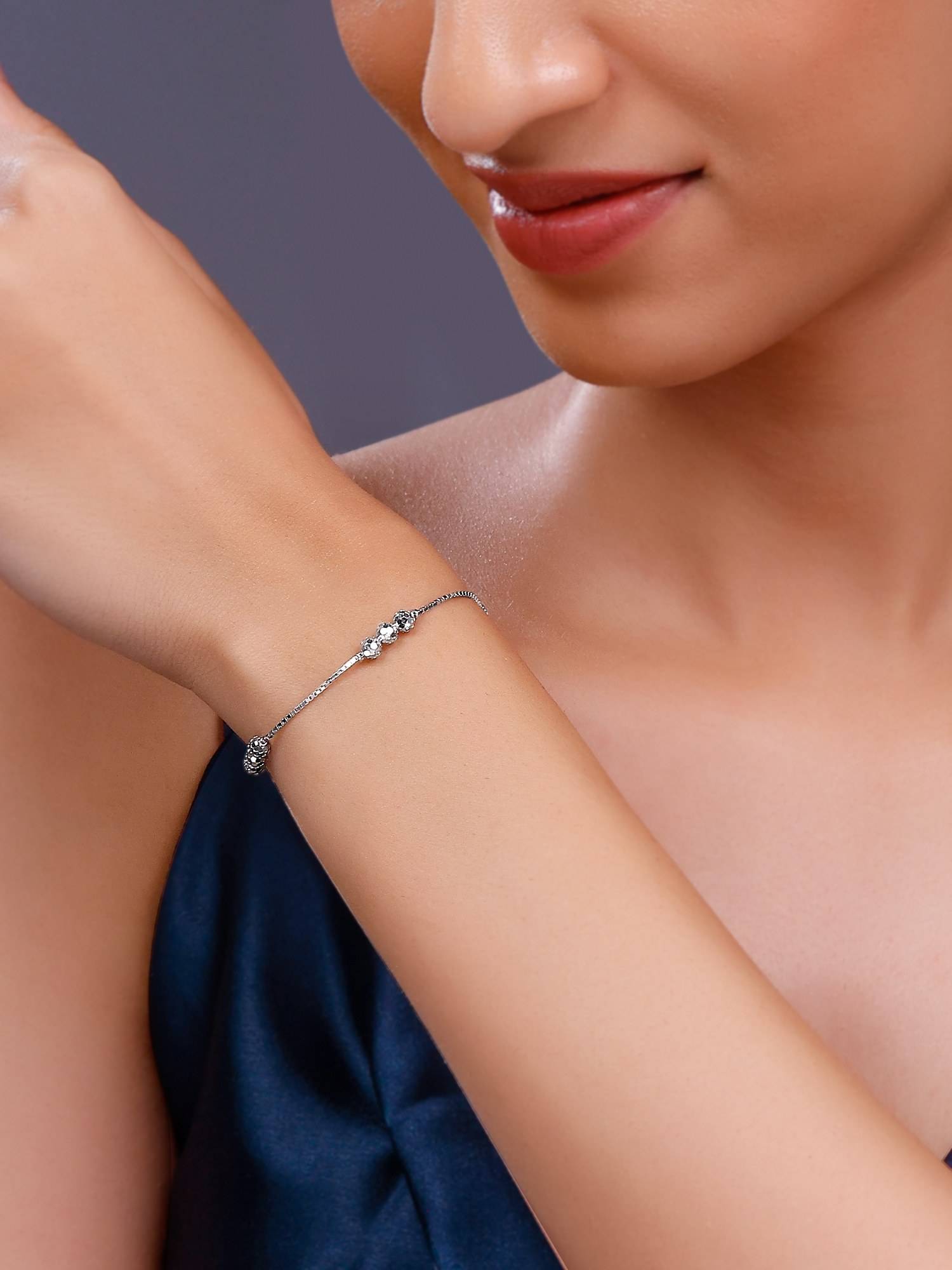 GIVA 925 Silver Havana Bracelet