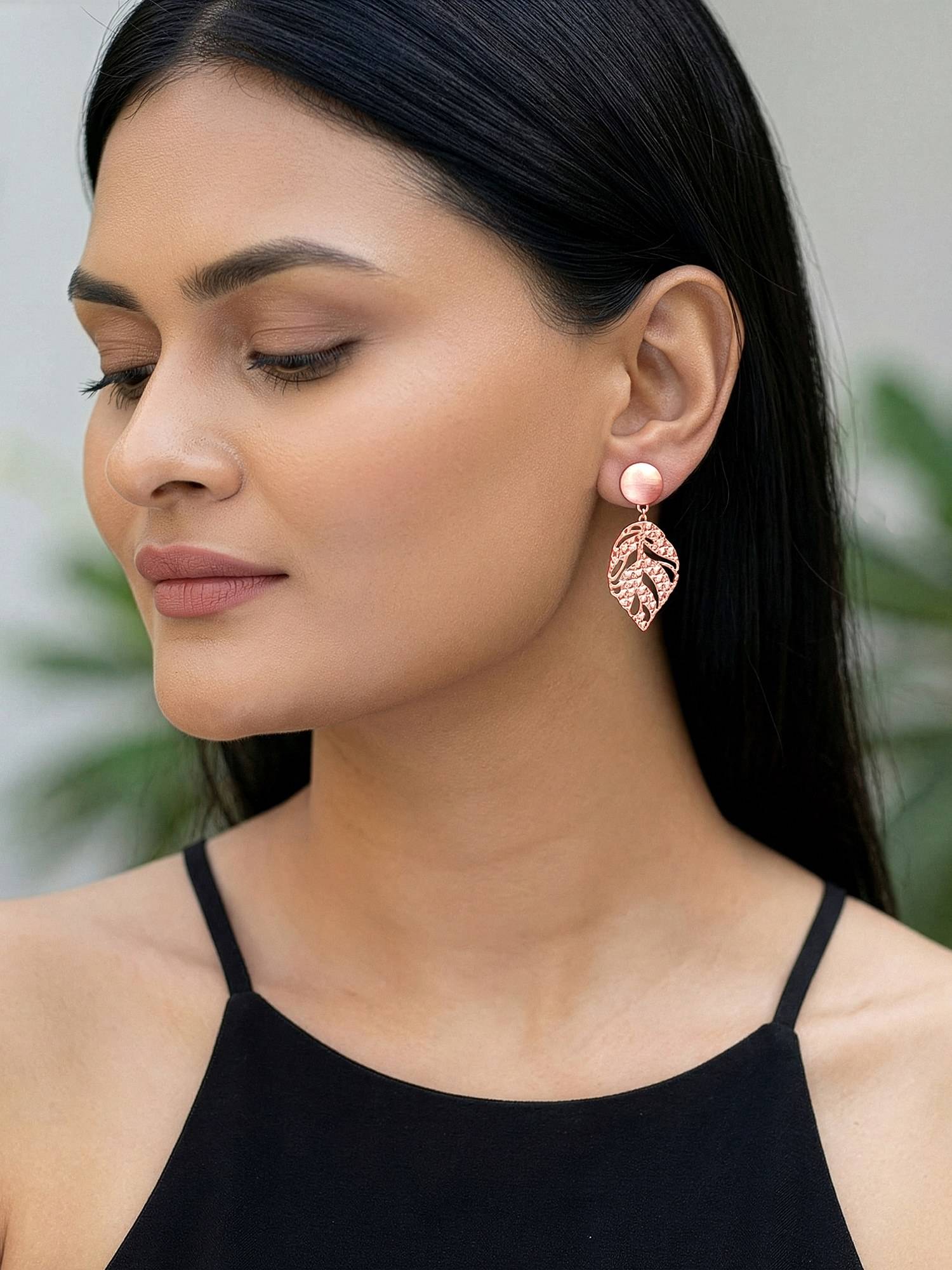 GIVA 925 Silver Rose Gold Viva La Vida Earrings