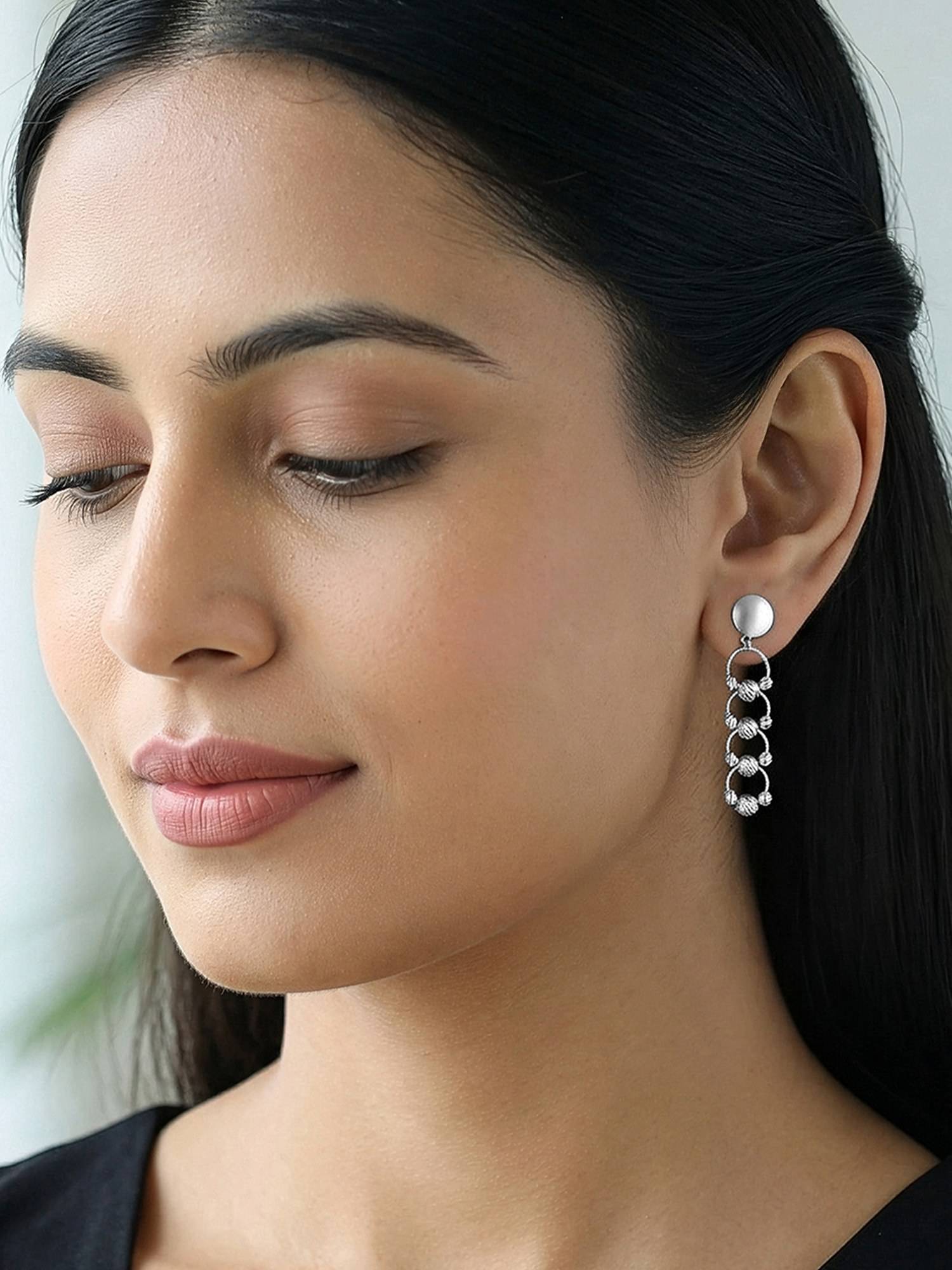 GIVA 925 Silver Bejewelled Earrings