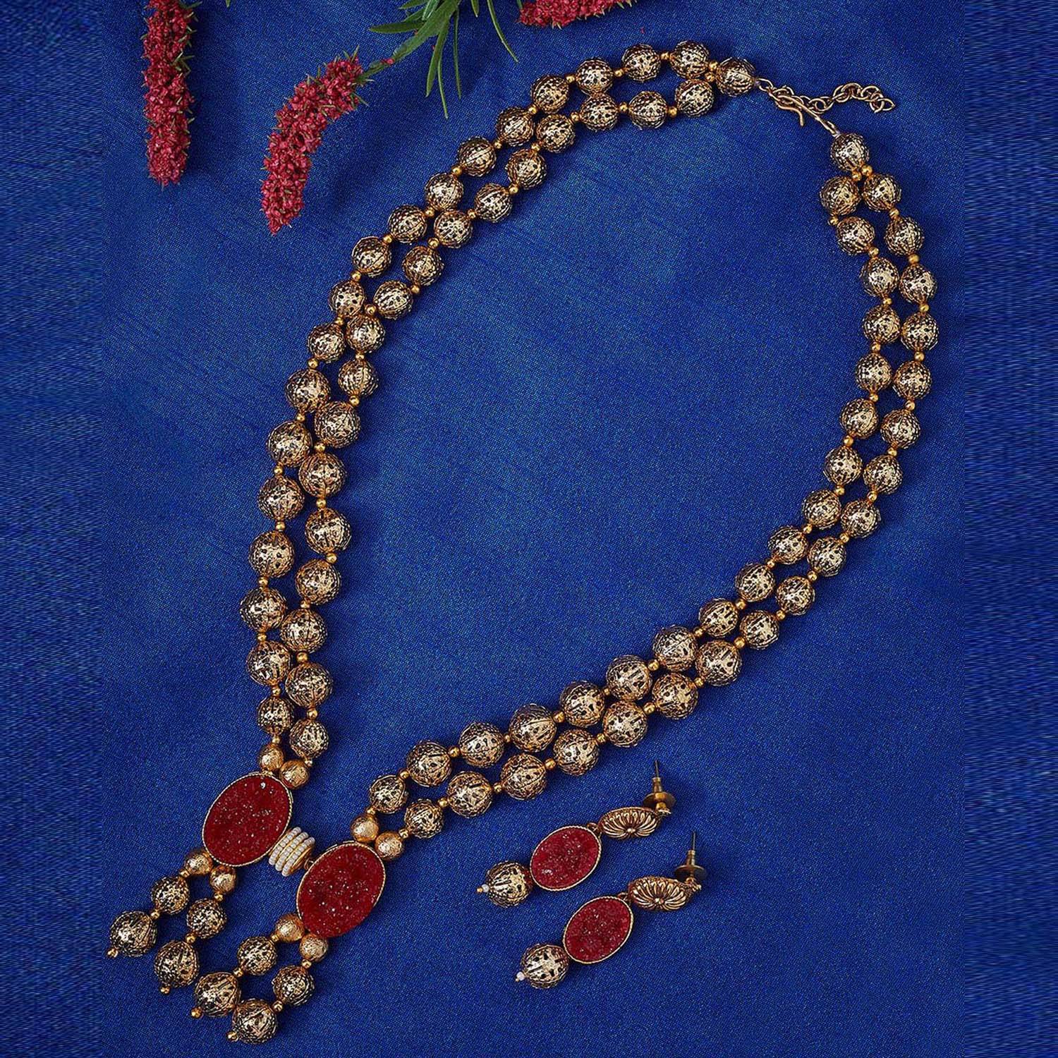 PANASH Gold-Plated Handcrafted Jewellery Set