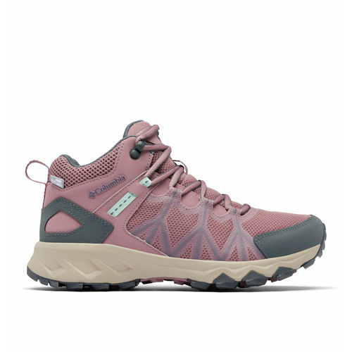 Columbia Womens Pink Peakfreak II Mid Outdry Waterproof Hiking and Trekking  Shoes (UK 4)