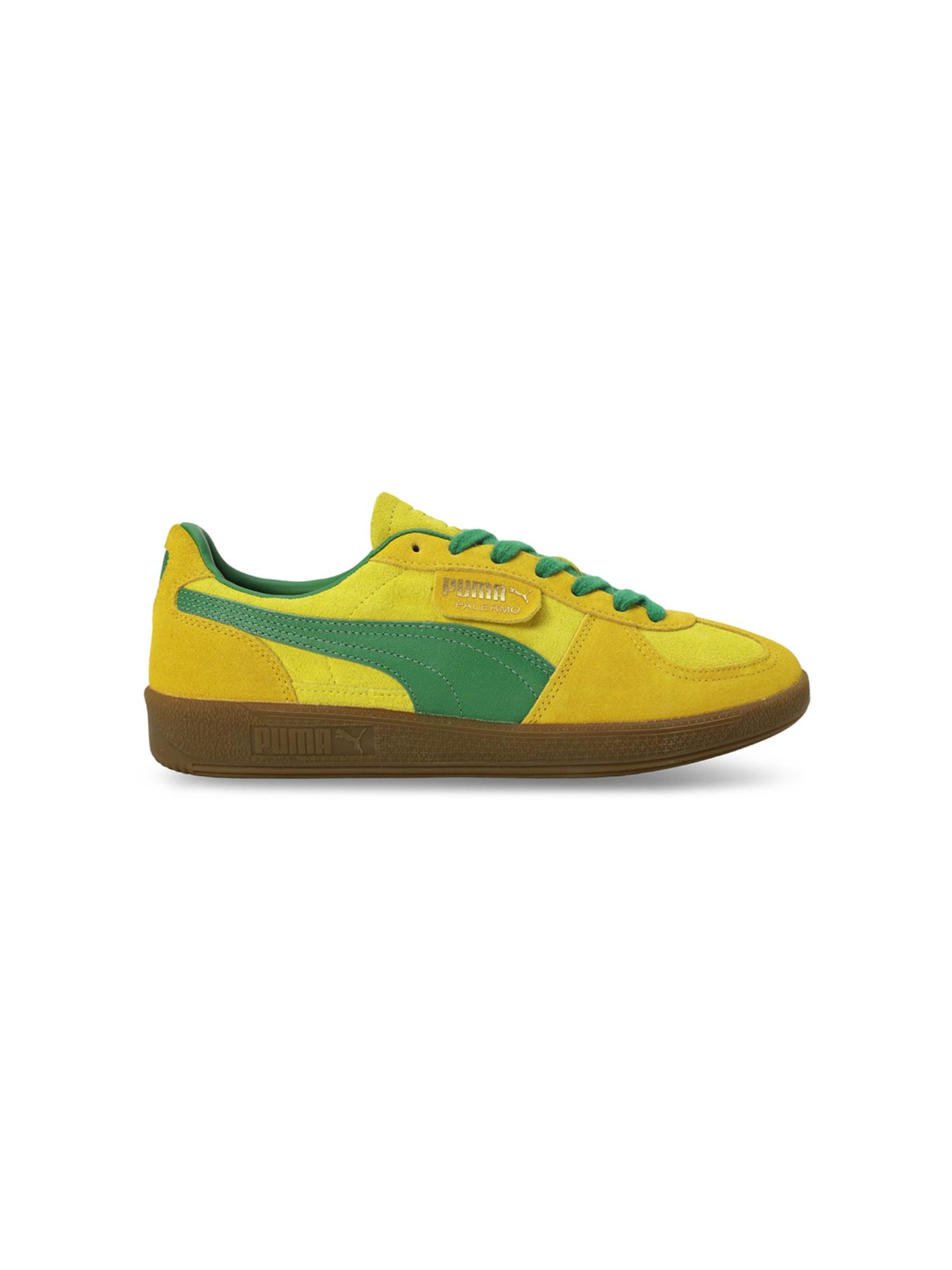 Buy Puma Palermo Unisex Classic Comfort Yellow Sneakers Online